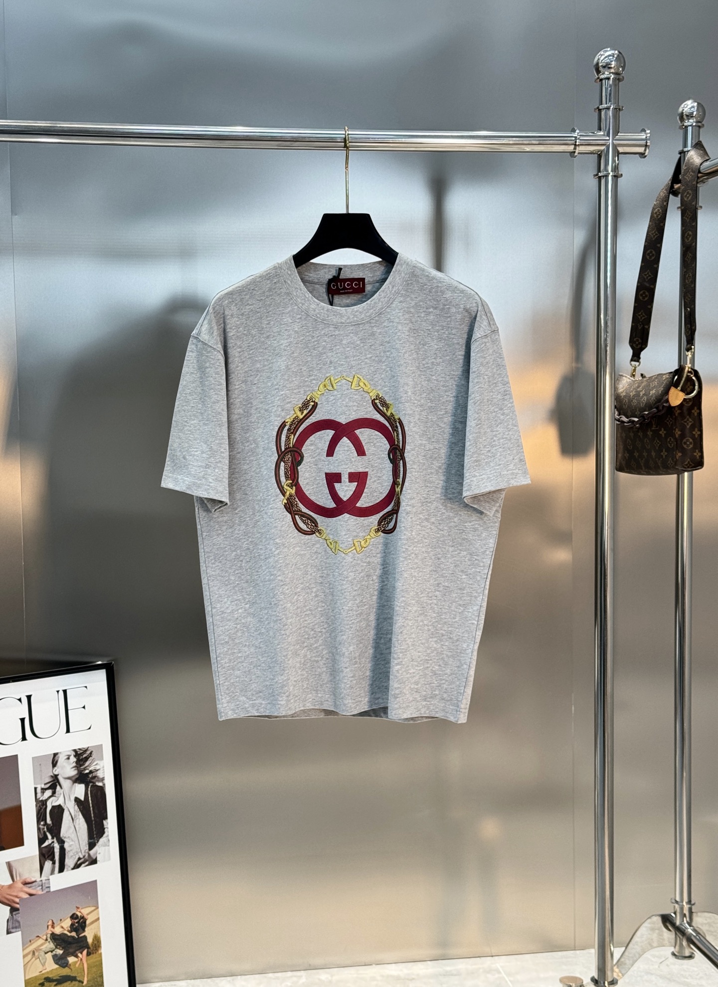 Gucci2026春夏马年限定T恤，男女同款❤️100%纯棉，280g重磅面料，柔软亲肤又挺阔有型。胸前