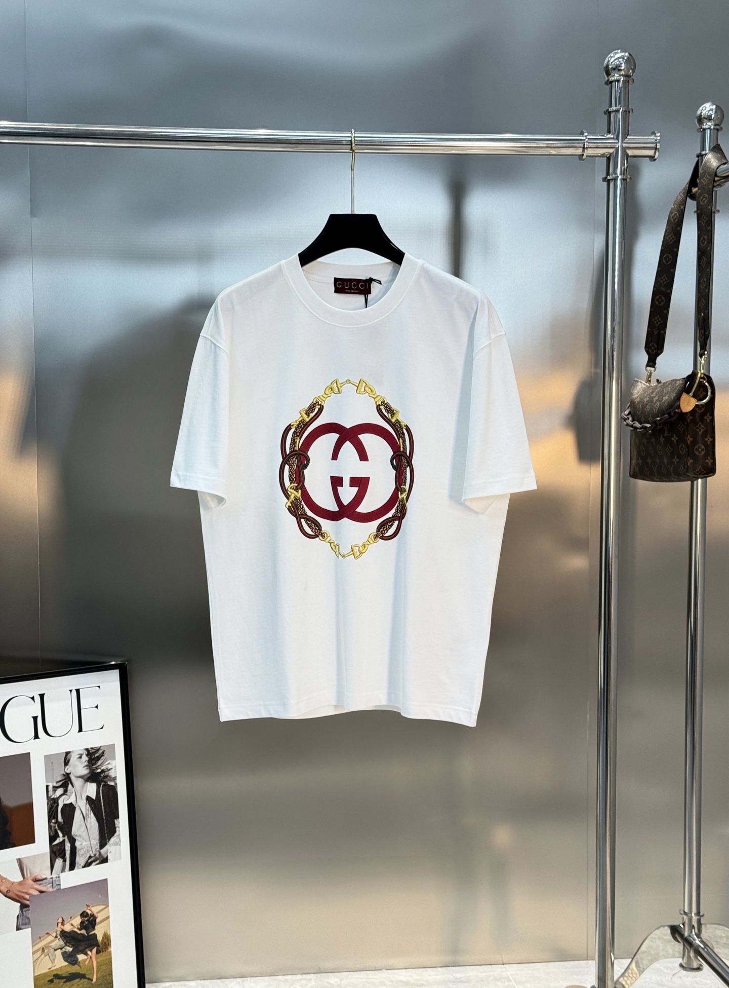 Gucci2026春夏马年限定T恤，男女同款❤️100%纯棉，280g重磅面料，柔软亲肤又挺阔有型。胸前