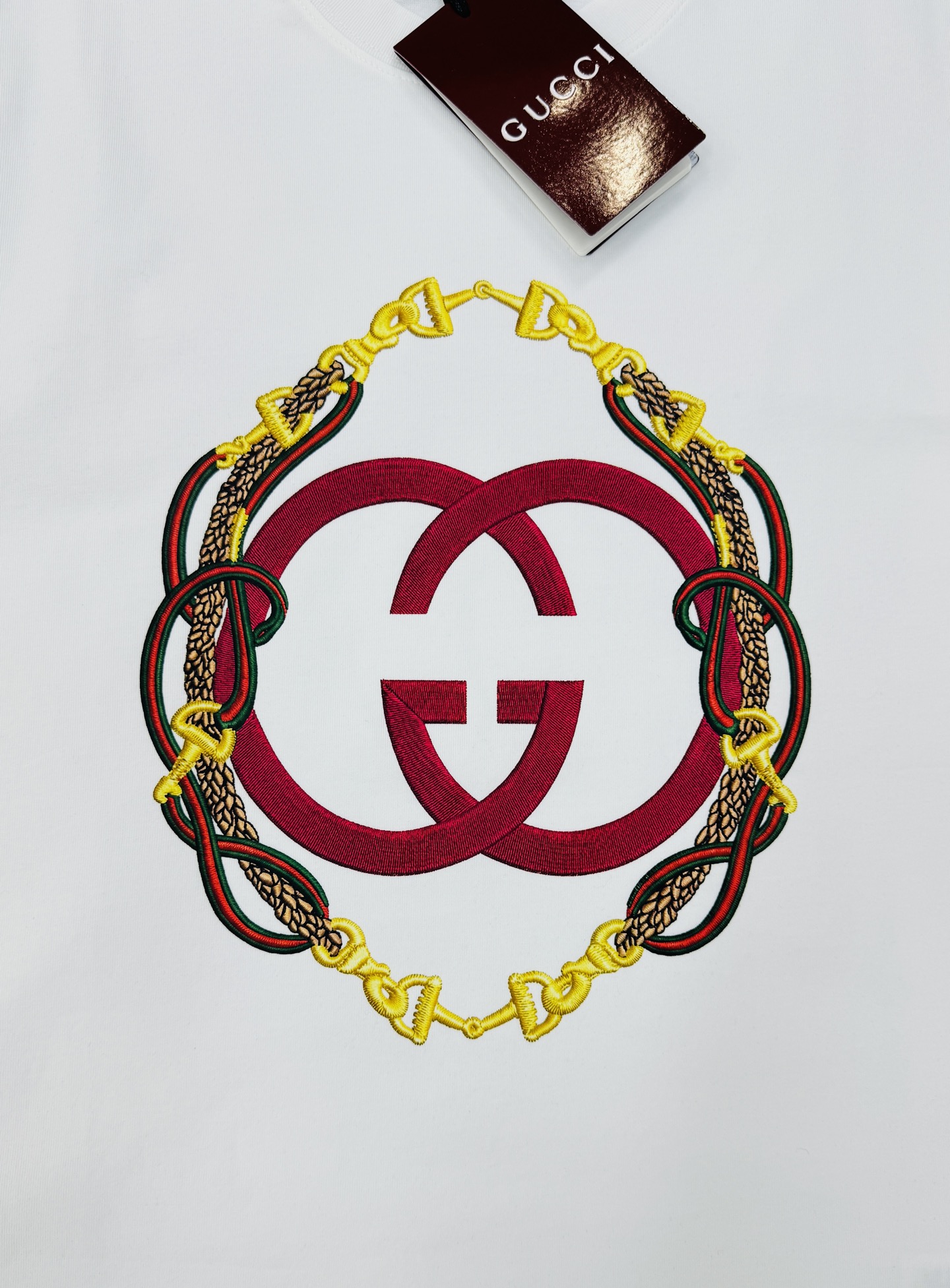 Gucci2026春夏马年限定T恤，男女同款❤️100%纯棉，280g重磅面料，柔软亲肤又挺阔有型。胸前