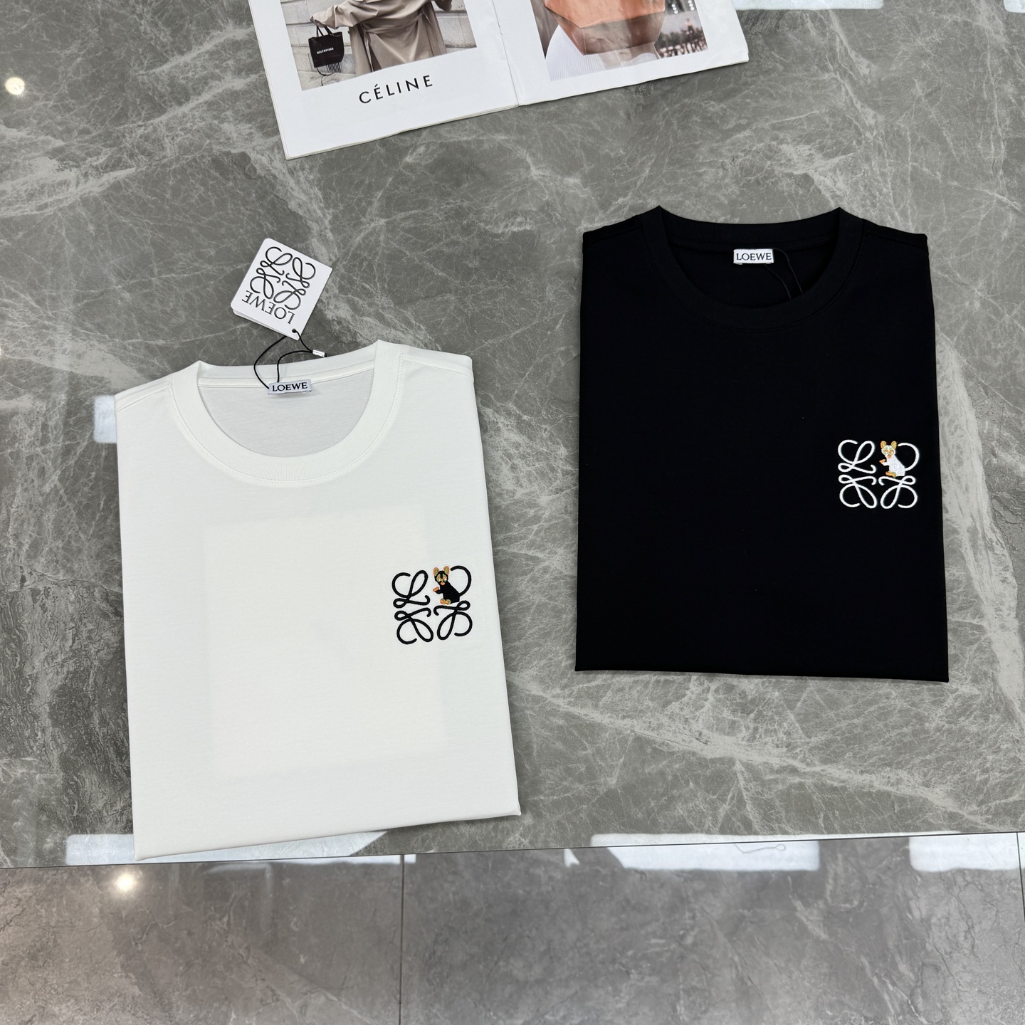 LOEWE*罗意威Louis Wain联名猫T恤.26s新品春夏与插画师LouisWain联名短袖T恤，