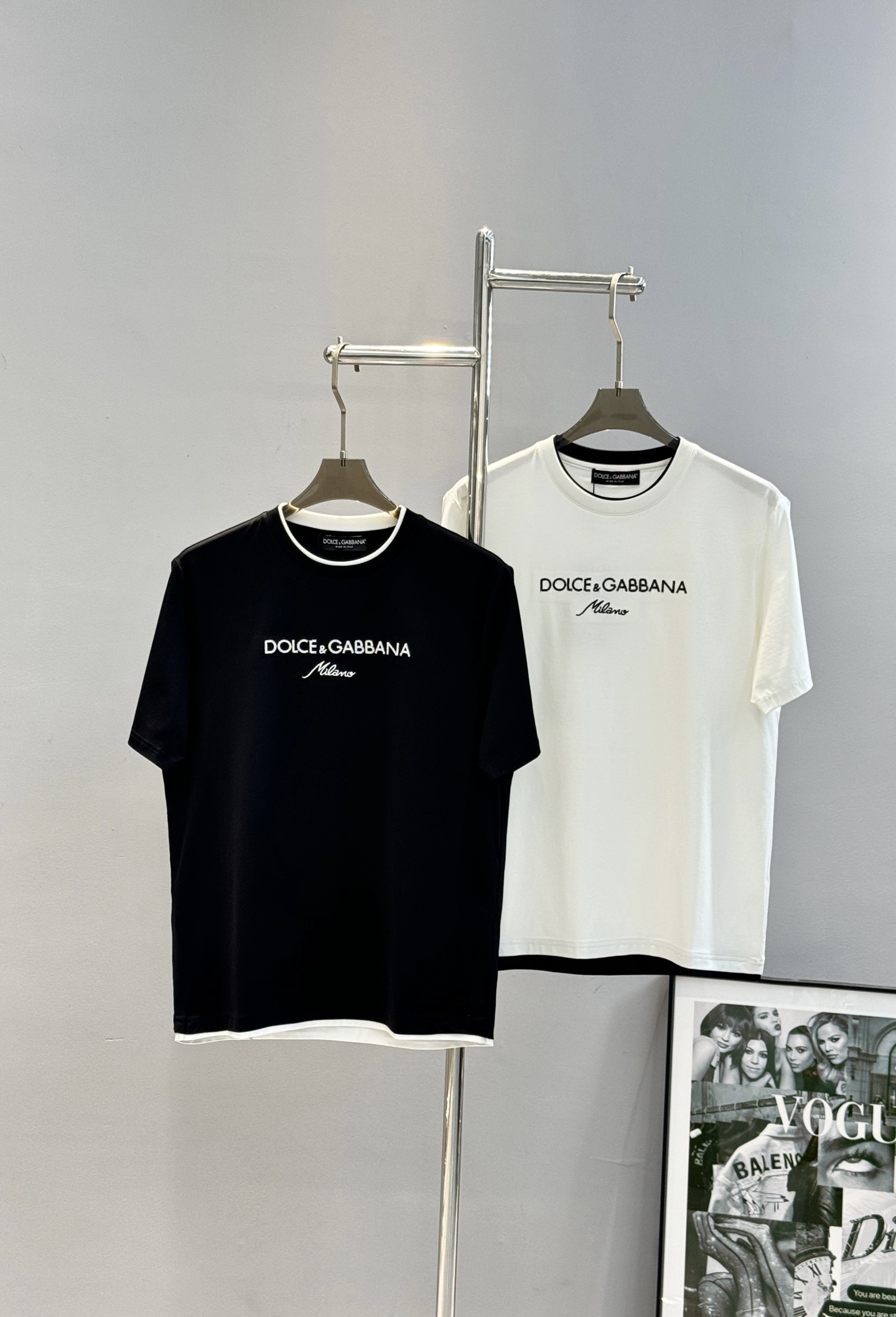 D&G杜嘉班纳26s新品丝光棉T恤.胸前
