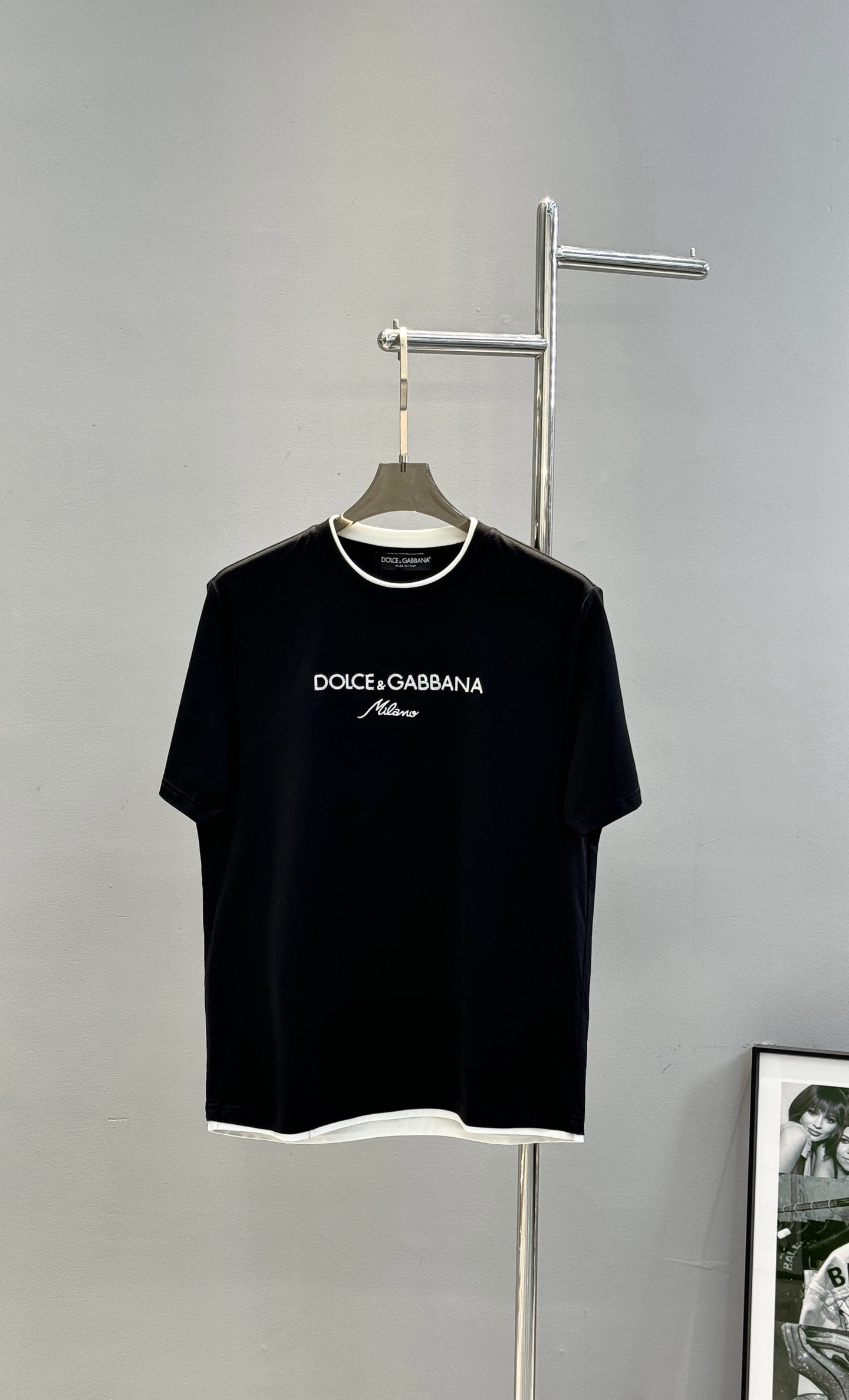 D&G杜嘉班纳26s新品丝光棉T恤.胸前