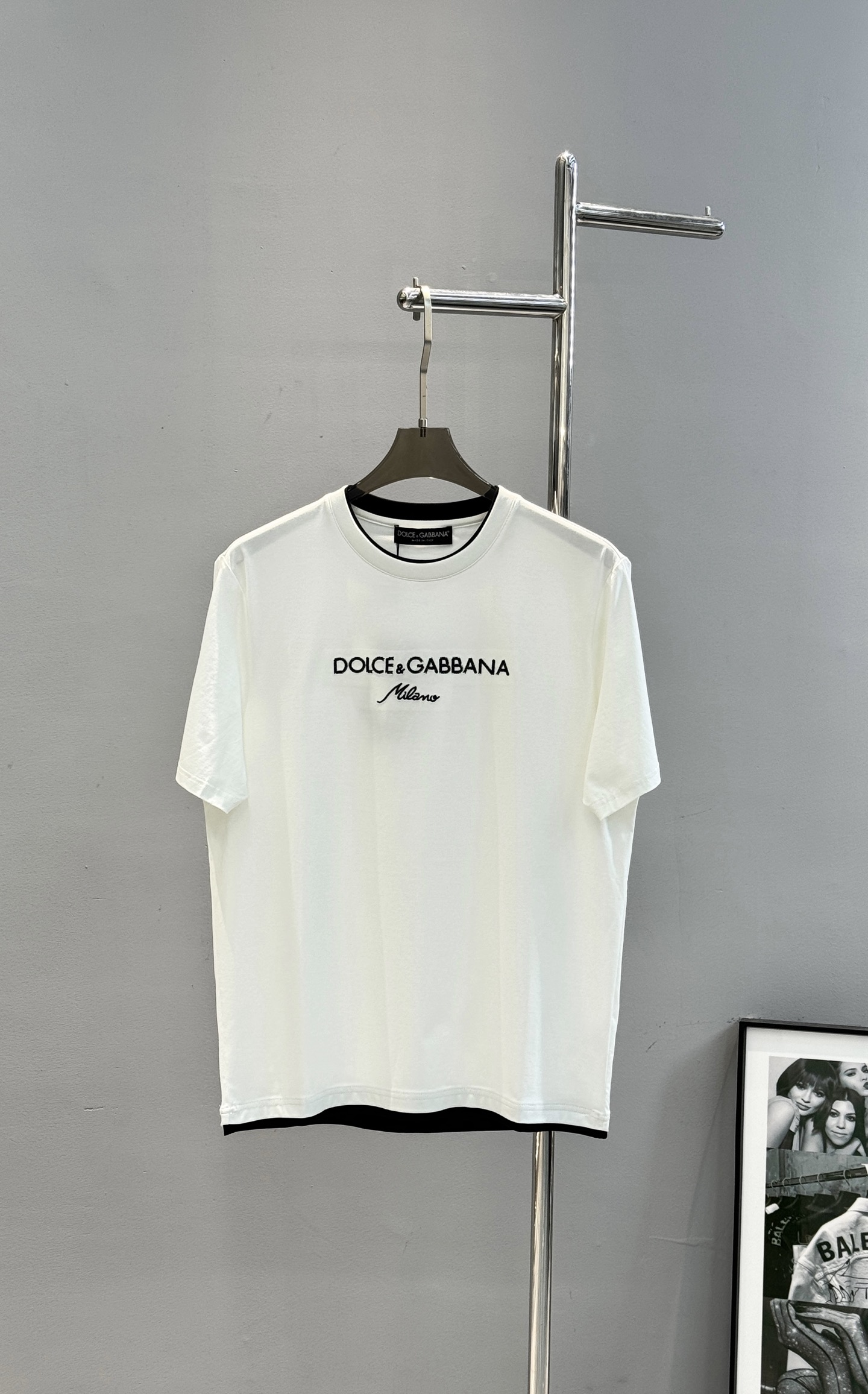 D&G杜嘉班纳26s新品丝光棉T恤.胸前