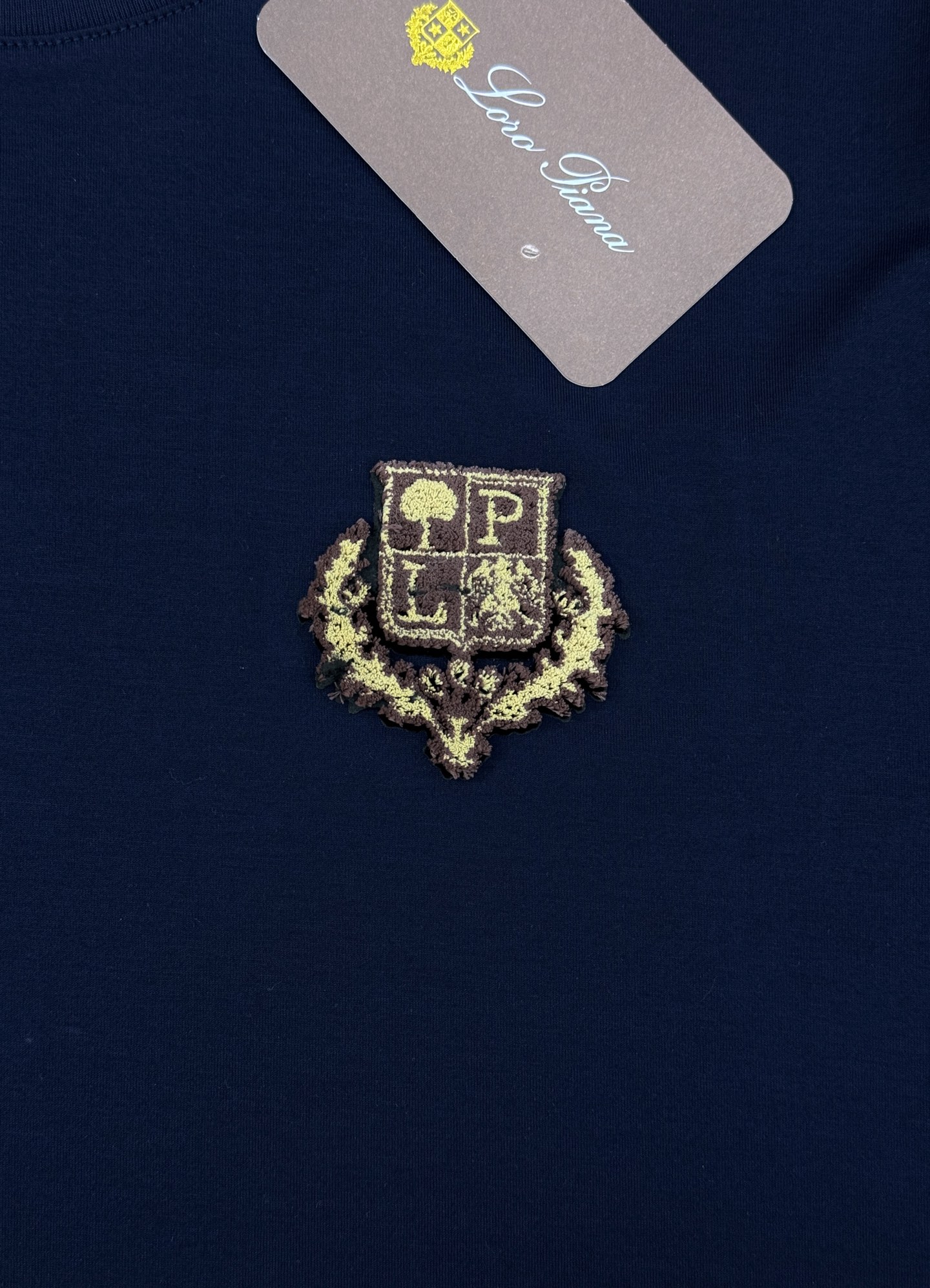 Loro Piana诺悠翩雅*26s新品丝光棉T恤.原单推荐❤️经典Loro piana标识.3D立体定