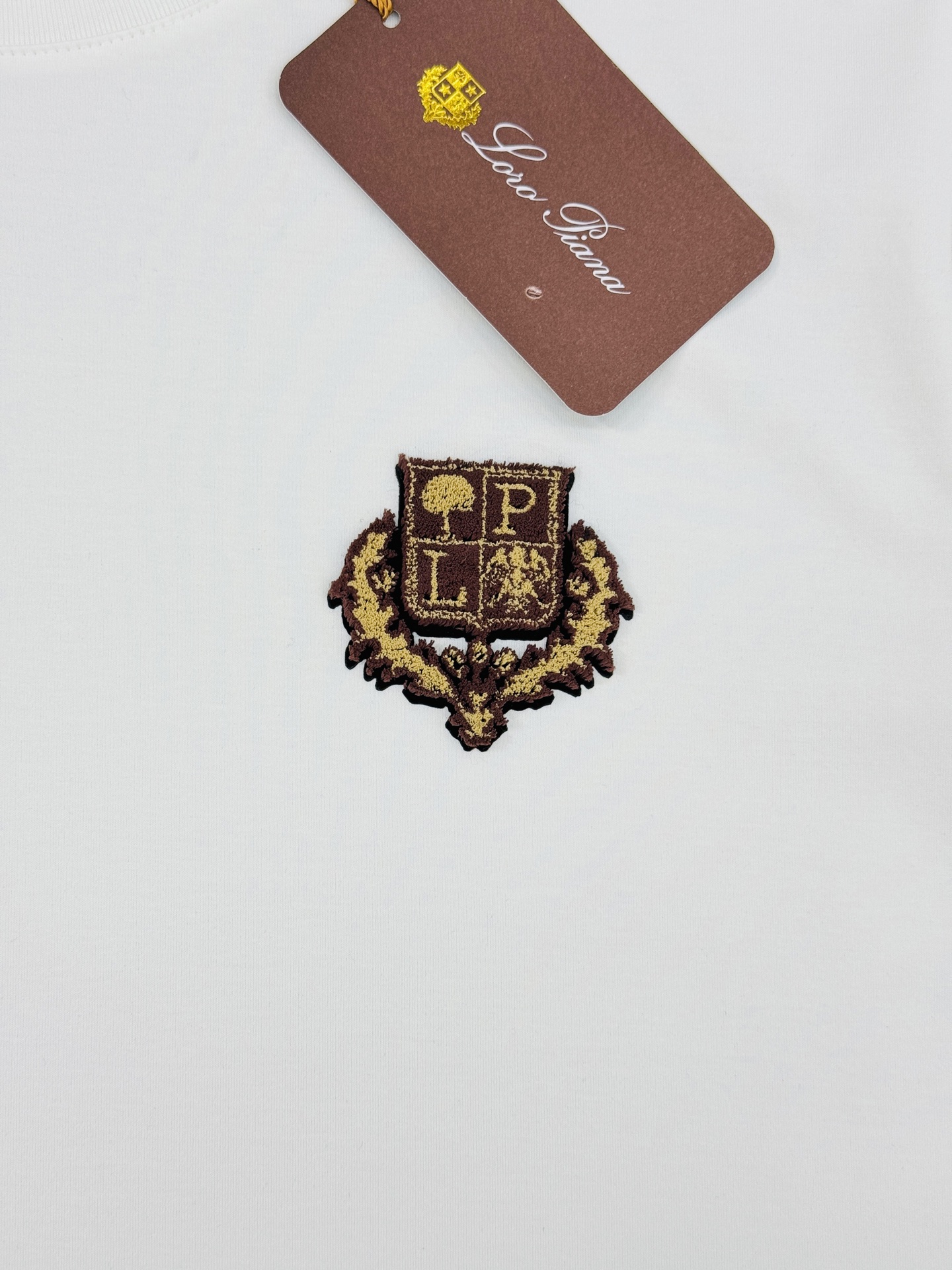 Loro Piana诺悠翩雅*26s新品丝光棉T恤.原单推荐❤️经典Loro piana标识.3D立体定