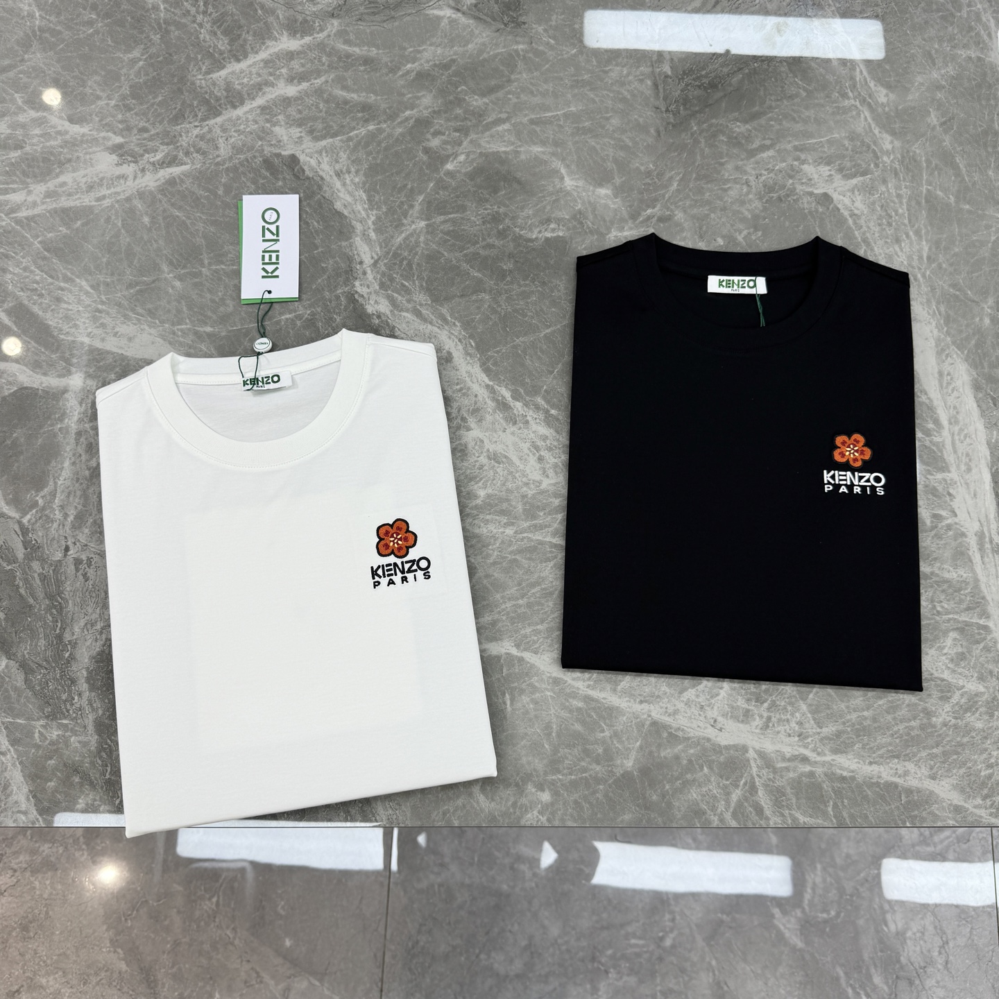 KENZO海棠花刺绣短袖，26s新品推荐❤️采用190g丝光棉面料.定制螺纹.柔软透气，穿着超舒适!胸前