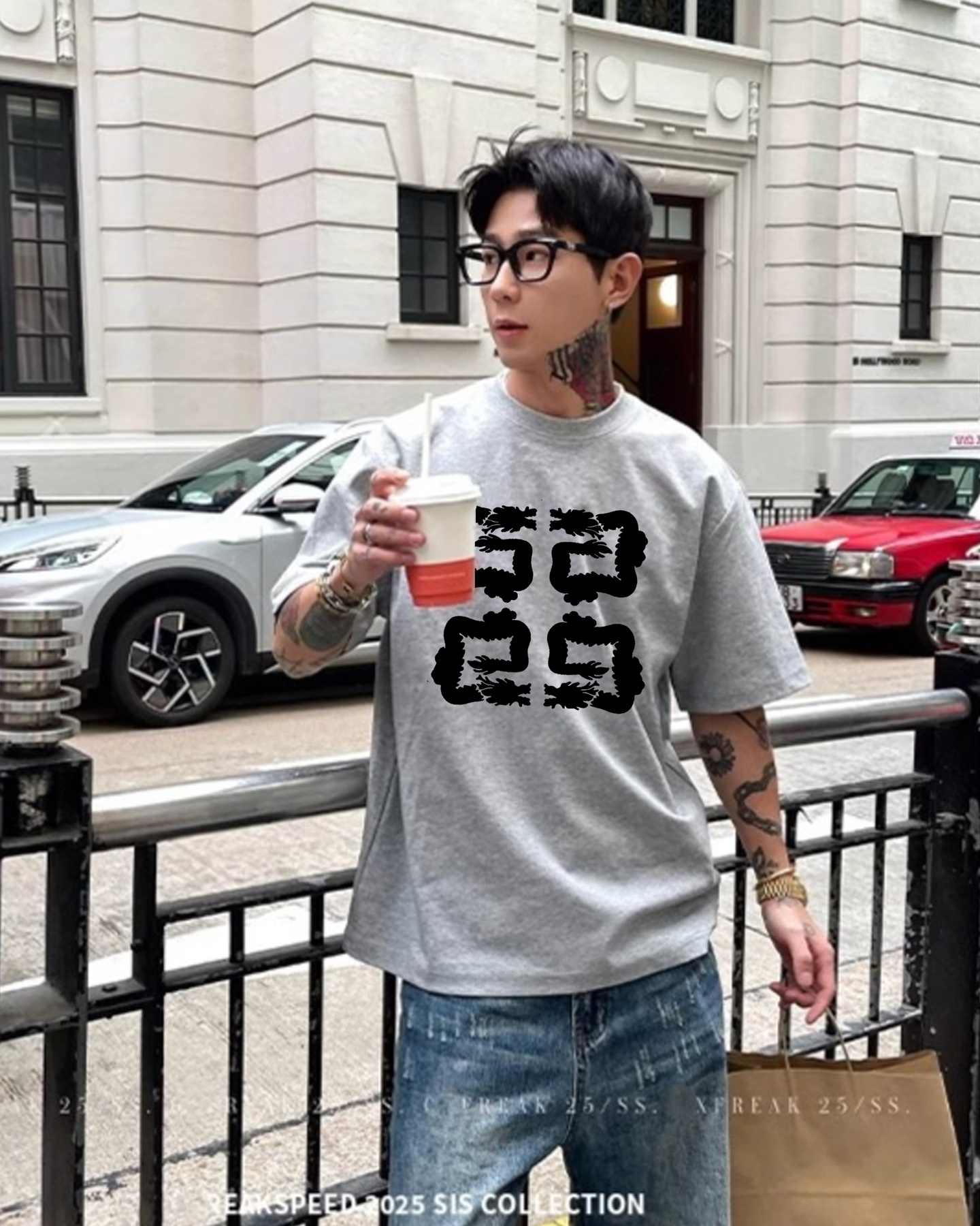 Givench*y纪梵希潮牌新款T恤.男女同款推荐！230g纯棉面料，柔软舒适.透气吸汗.上身舒适.轻松