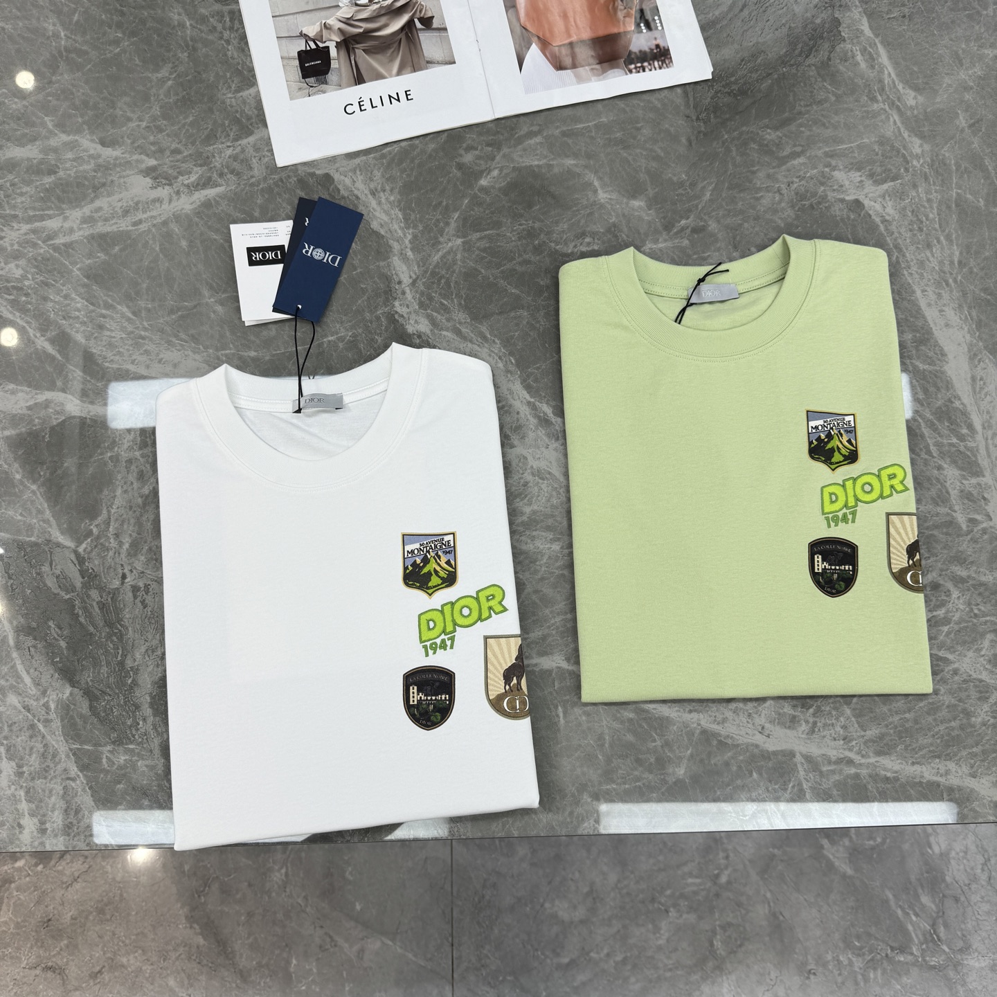 。🌾 Dior26s新品刺绣🪡T恤，小红书同步！男女同款❤️高克重纯棉材质，穿着舒适透气，日常出街超适合