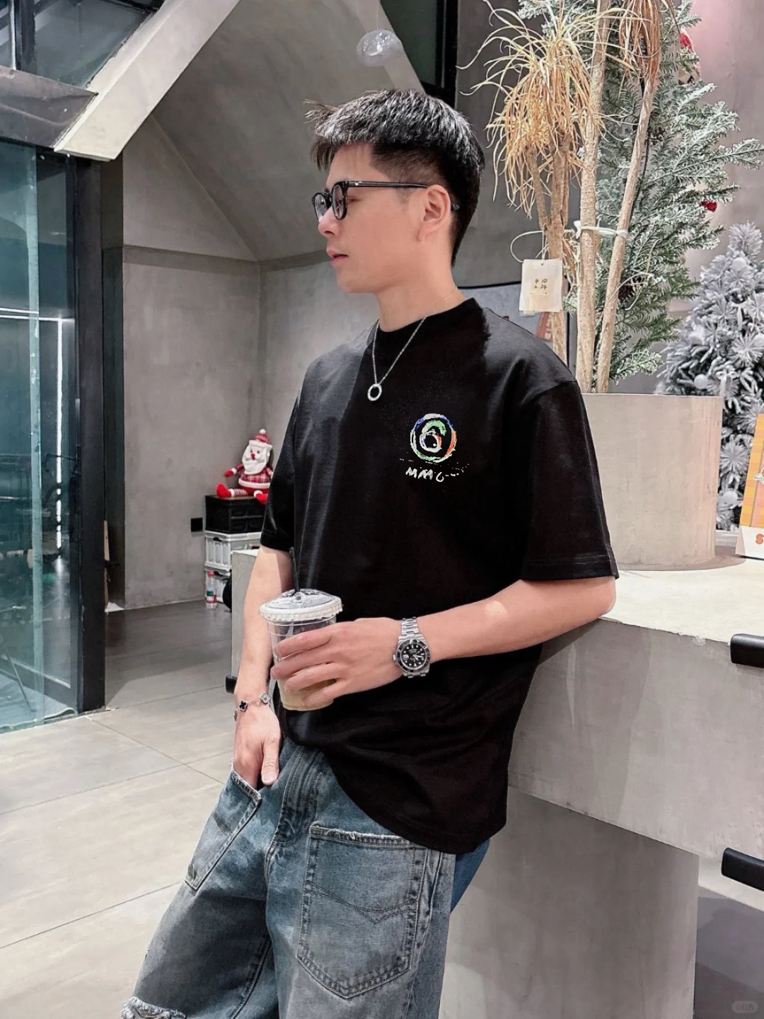 。🌾 Maison Margiela新款潮牌圆领T恤.男女同款！马吉拉经典图形字母设计.特别之作！双面立