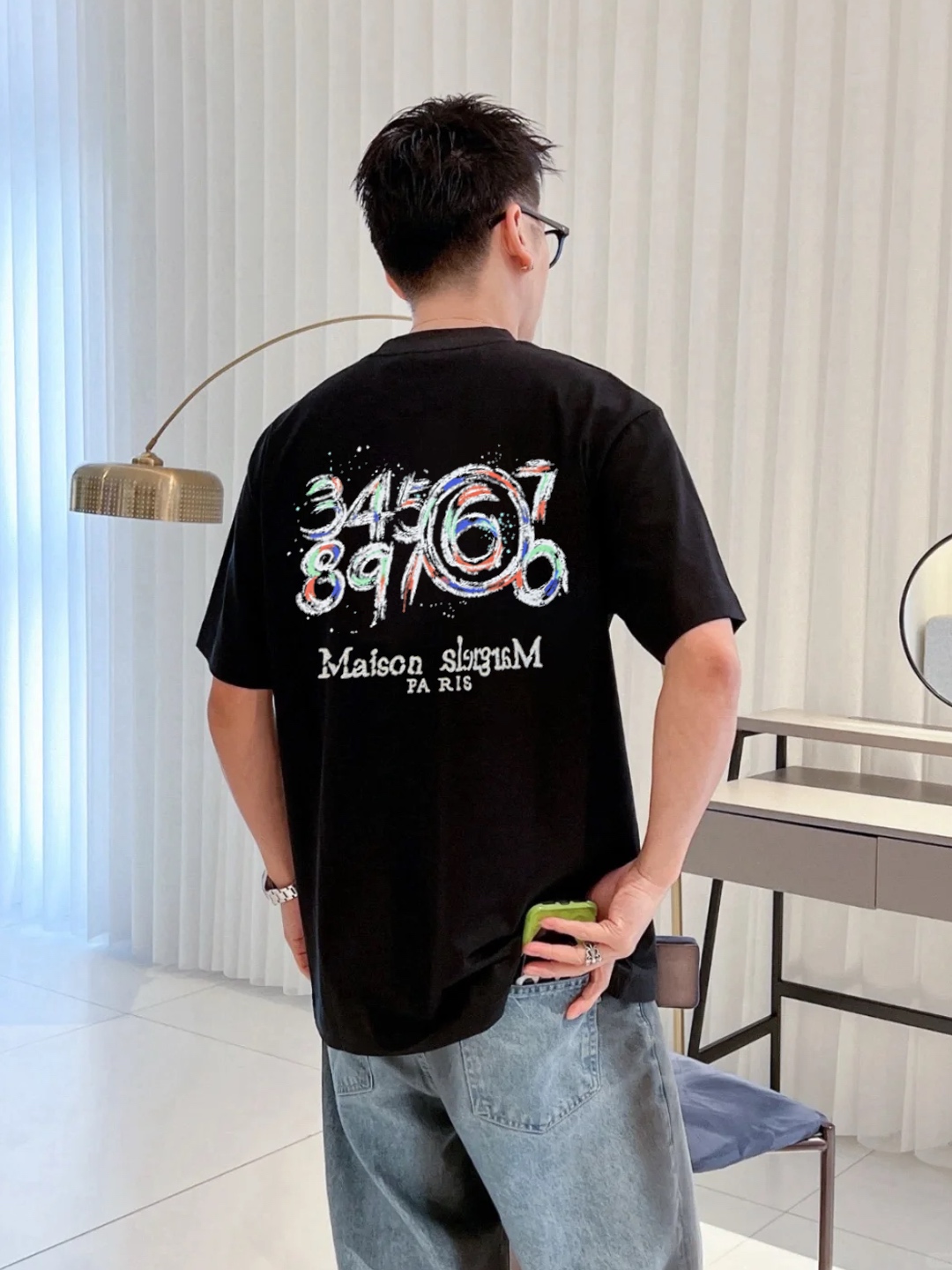 。🌾 Maison Margiela新款潮牌圆领T恤.男女同款！马吉拉经典图形字母设计.特别之作！双面立