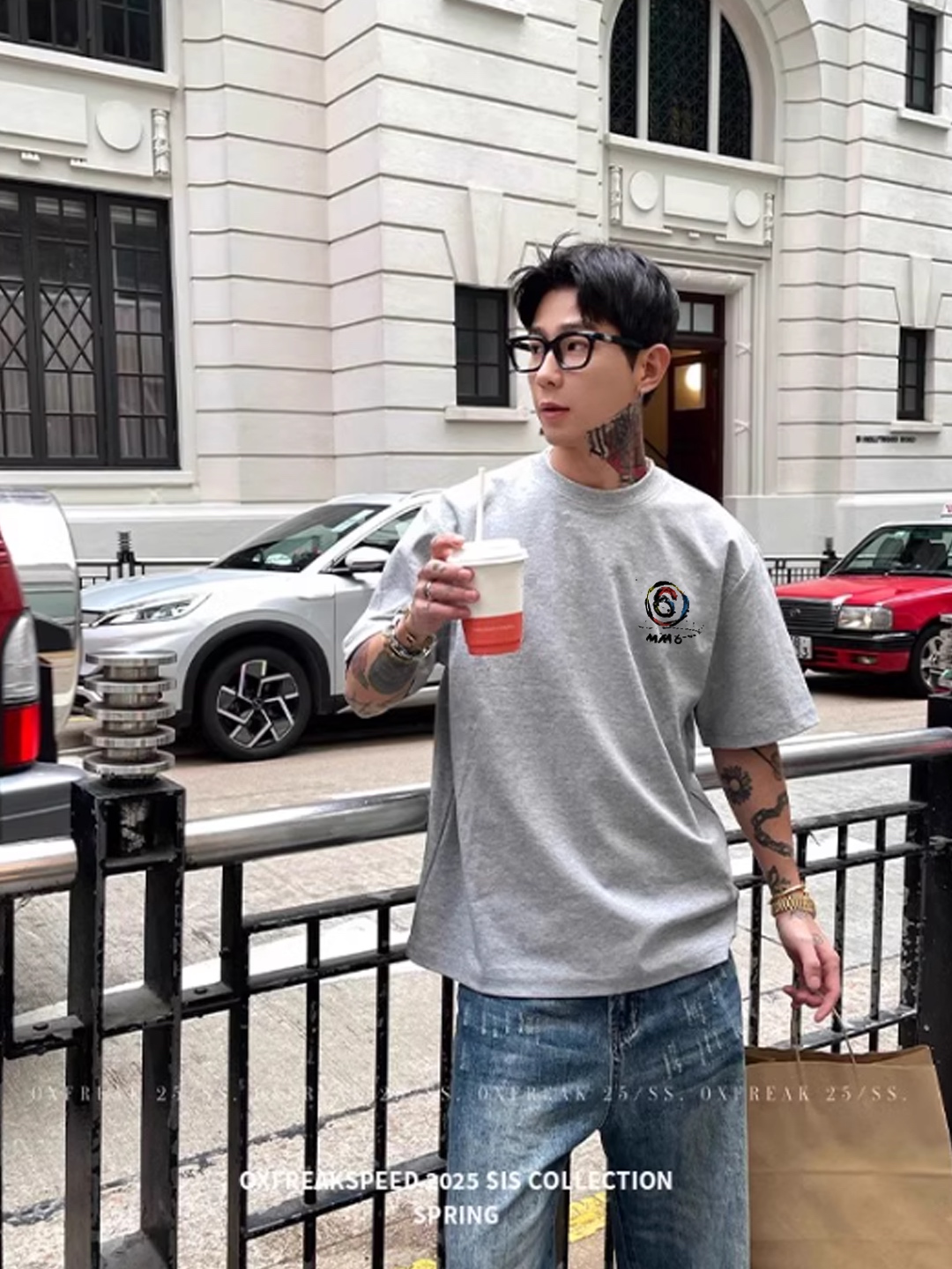 。🌾 Maison Margiela新款潮牌圆领T恤.男女同款！马吉拉经典图形字母设计.特别之作！双面立