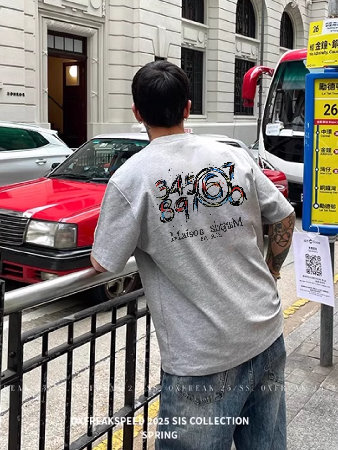 。🌾 Maison Margiela新款潮牌圆领T恤.男女同款！马吉拉经典图形字母设计.特别之作！双面立