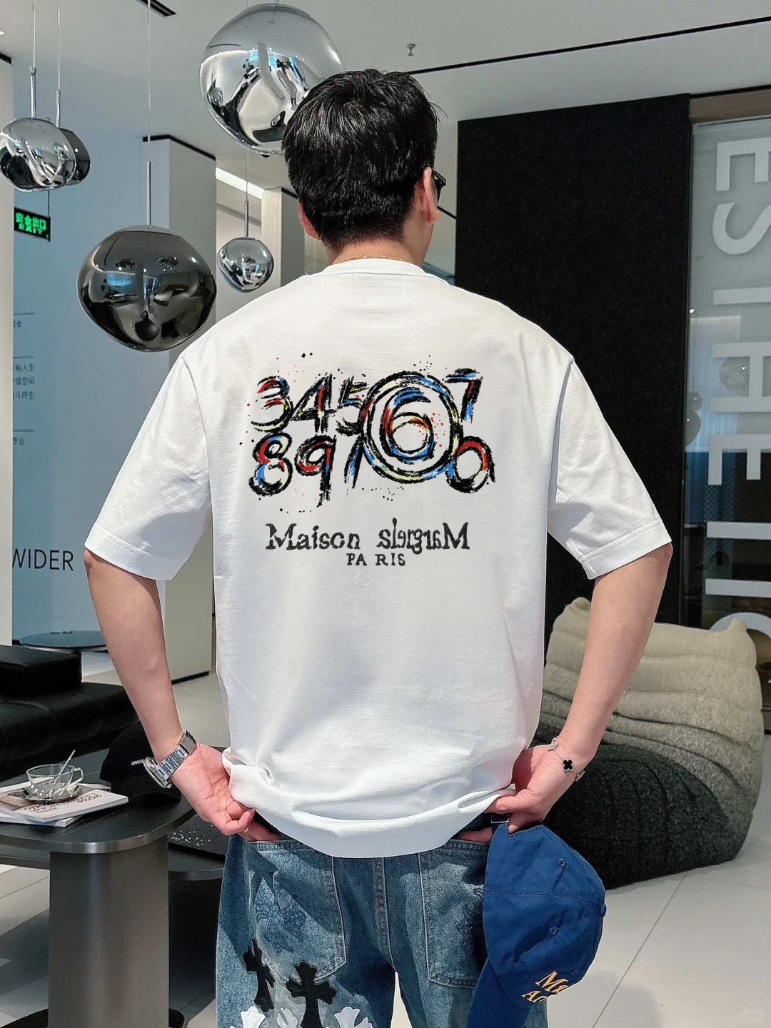 。🌾 Maison Margiela新款潮牌圆领T恤.男女同款！马吉拉经典图形字母设计.特别之作！双面立