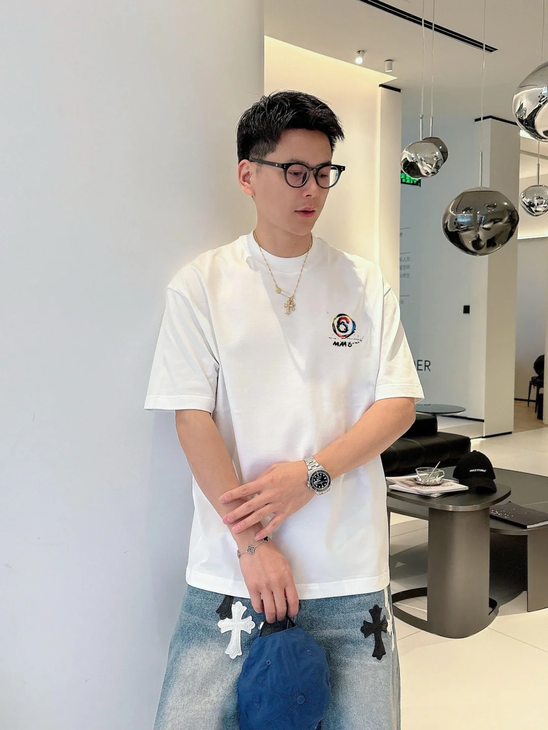 。🌾 Maison Margiela新款潮牌圆领T恤.男女同款！马吉拉经典图形字母设计.特别之作！双面立