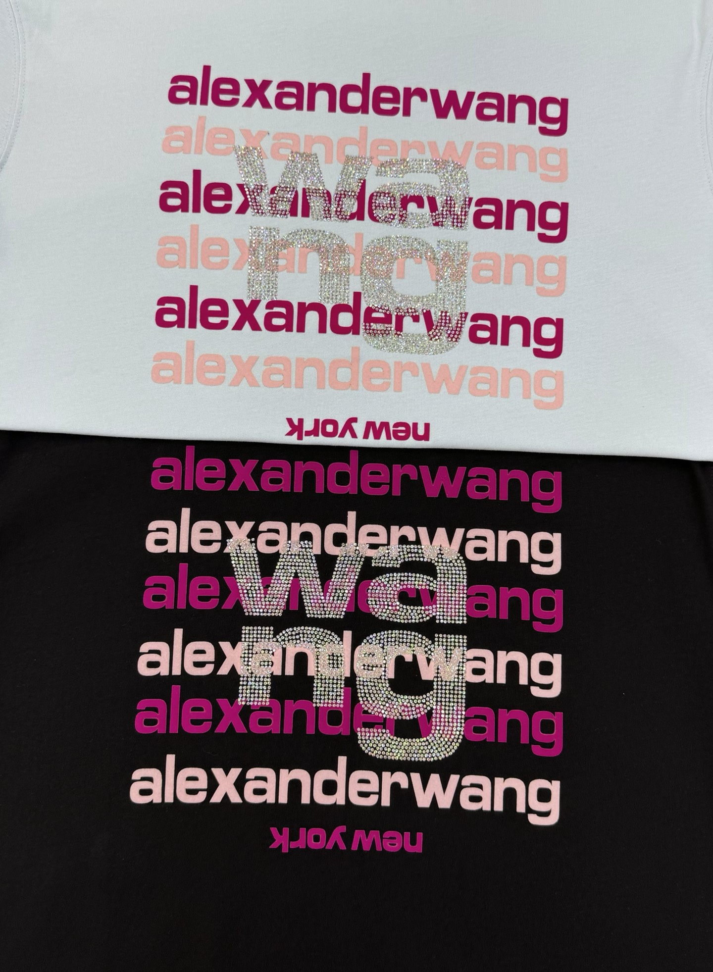 。🌾 Alexa*wang新款亚历山大王圆领T恤.潮牌T恤！男女同款～不同工艺呈现不一样的视觉感受，压花