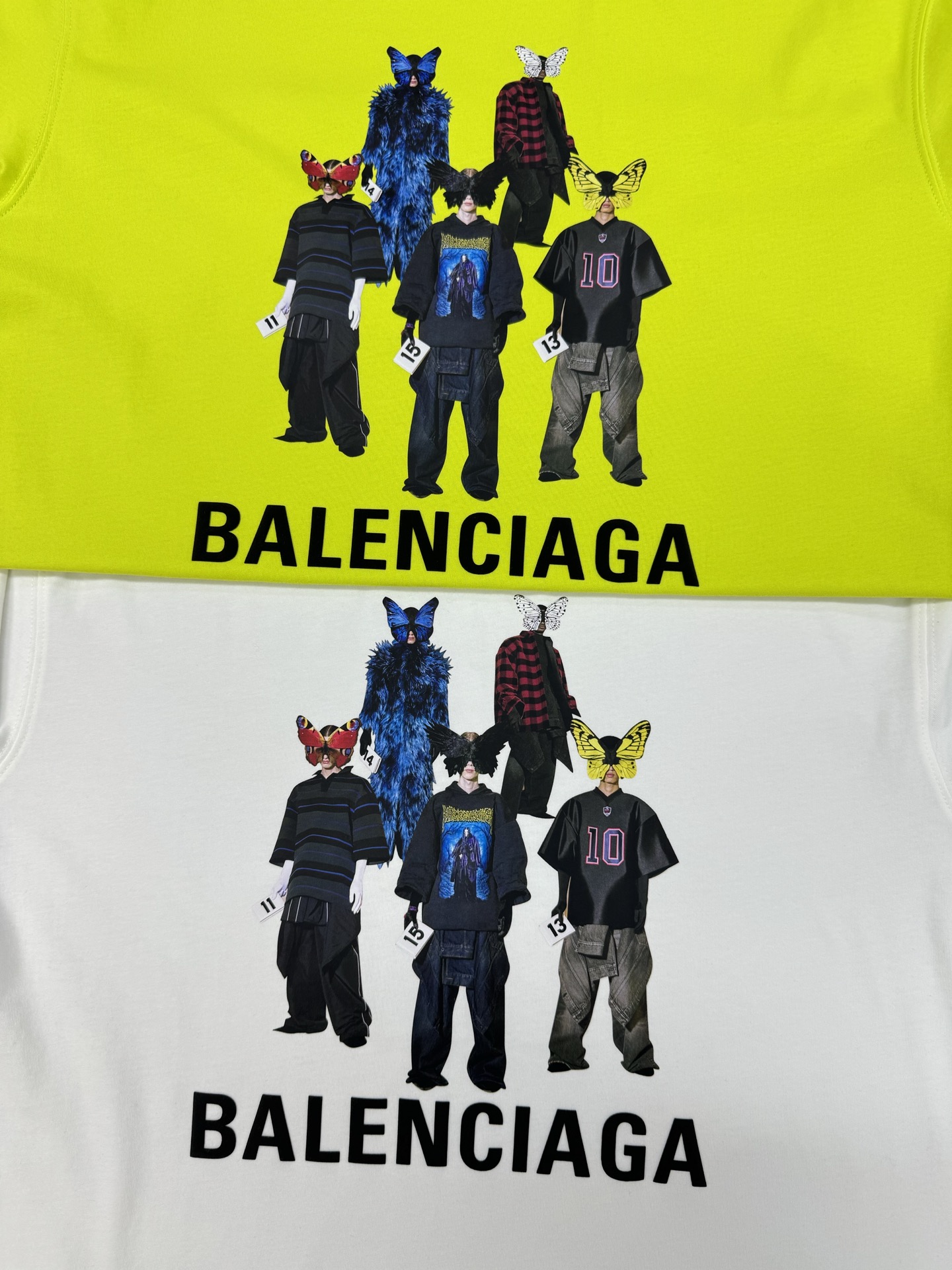 。🌾 Balenciag*巴黎世家新款潮牌圆领T恤.男女同款❤️立体烫画工艺呈现不一样的视觉感受，色彩搭
