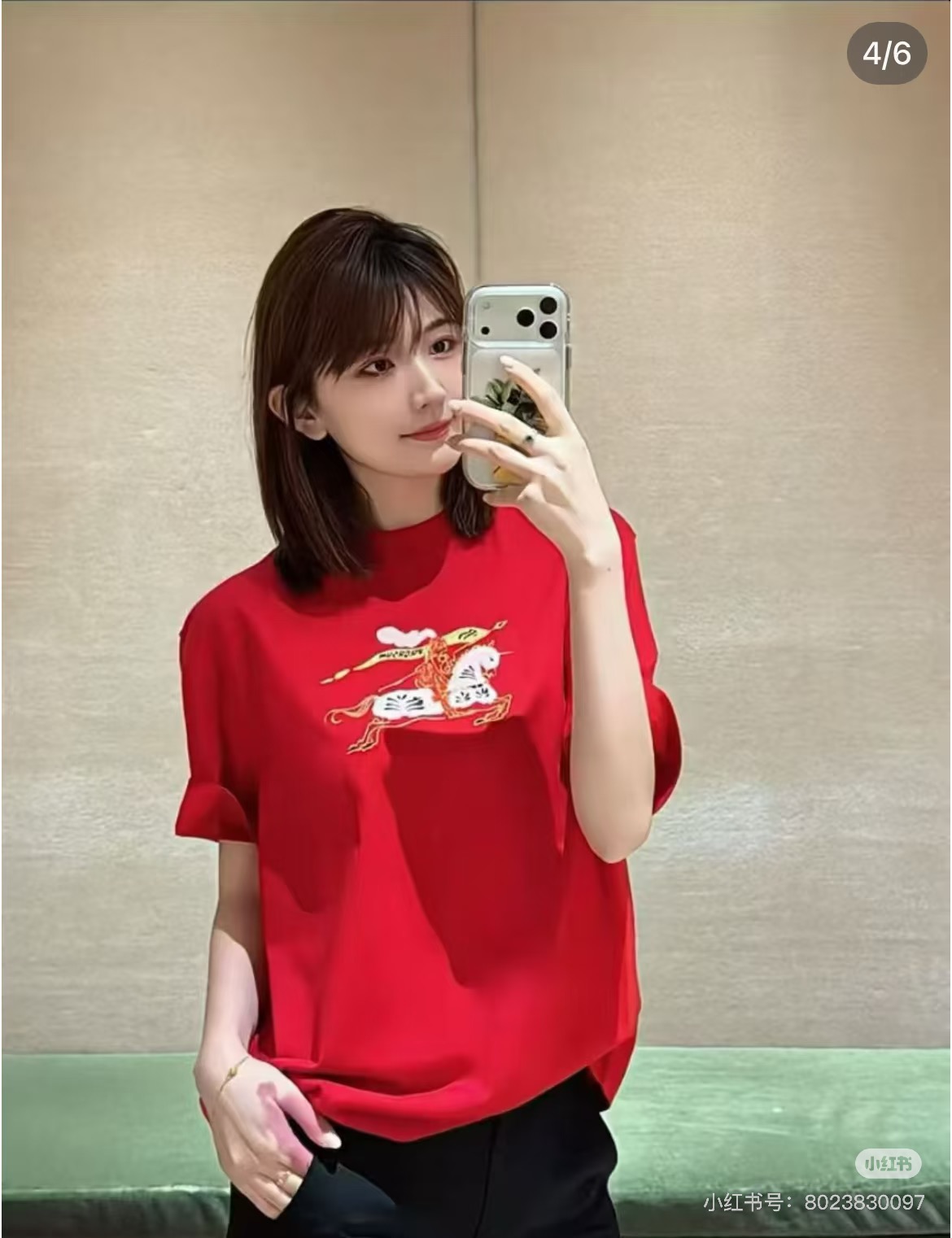 。🌾 BBR巴宝莉26s新款潮牌T恤.男女同款❤️经典战马图形.高温立体烫画工艺.纯棉材质柔软透气，日常