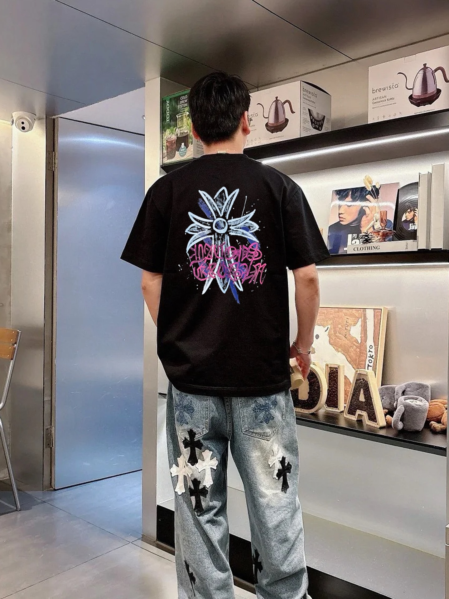 。🌾 顶级颜值担当！ChromeHearts*克罗心新款T恤.男女同款！经典十字造型颜值担当.张扬个性图