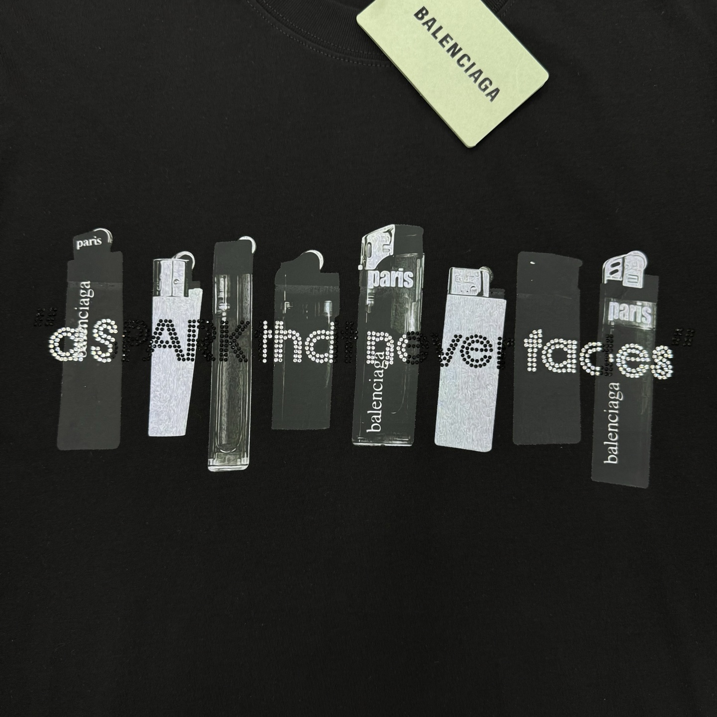 。🌾 BALENCIAG*巴黎世家潮牌新款T恤.男女同款推荐！230g纯棉面料.定制螺纹.面料柔软舒适.