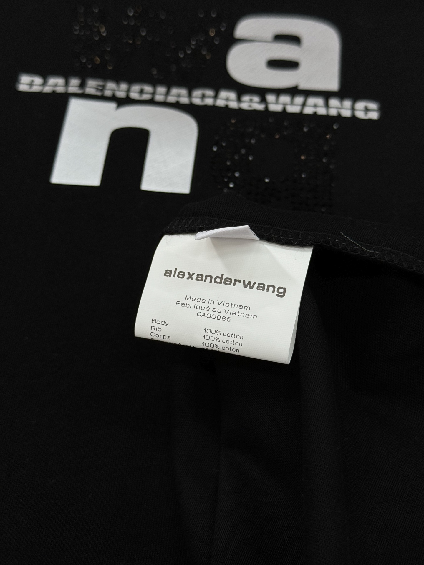 。🌾 Alexa*wang新款亚历山大王潮牌圆领T恤.潮牌T恤！男女同款～不同工艺呈现不一样的视觉感受，