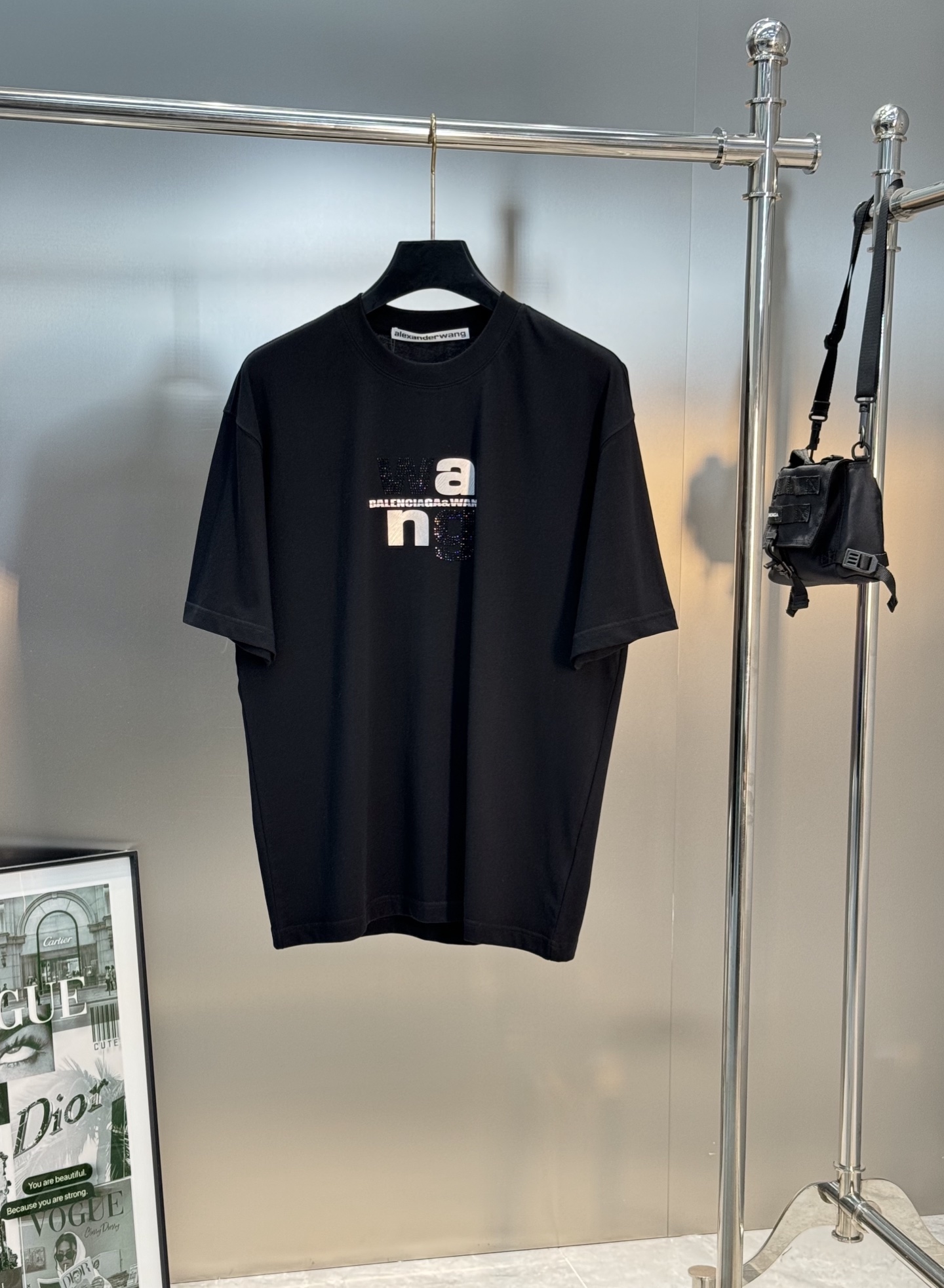 。🌾 Alexa*wang新款亚历山大王潮牌圆领T恤.潮牌T恤！男女同款～不同工艺呈现不一样的视觉感受，