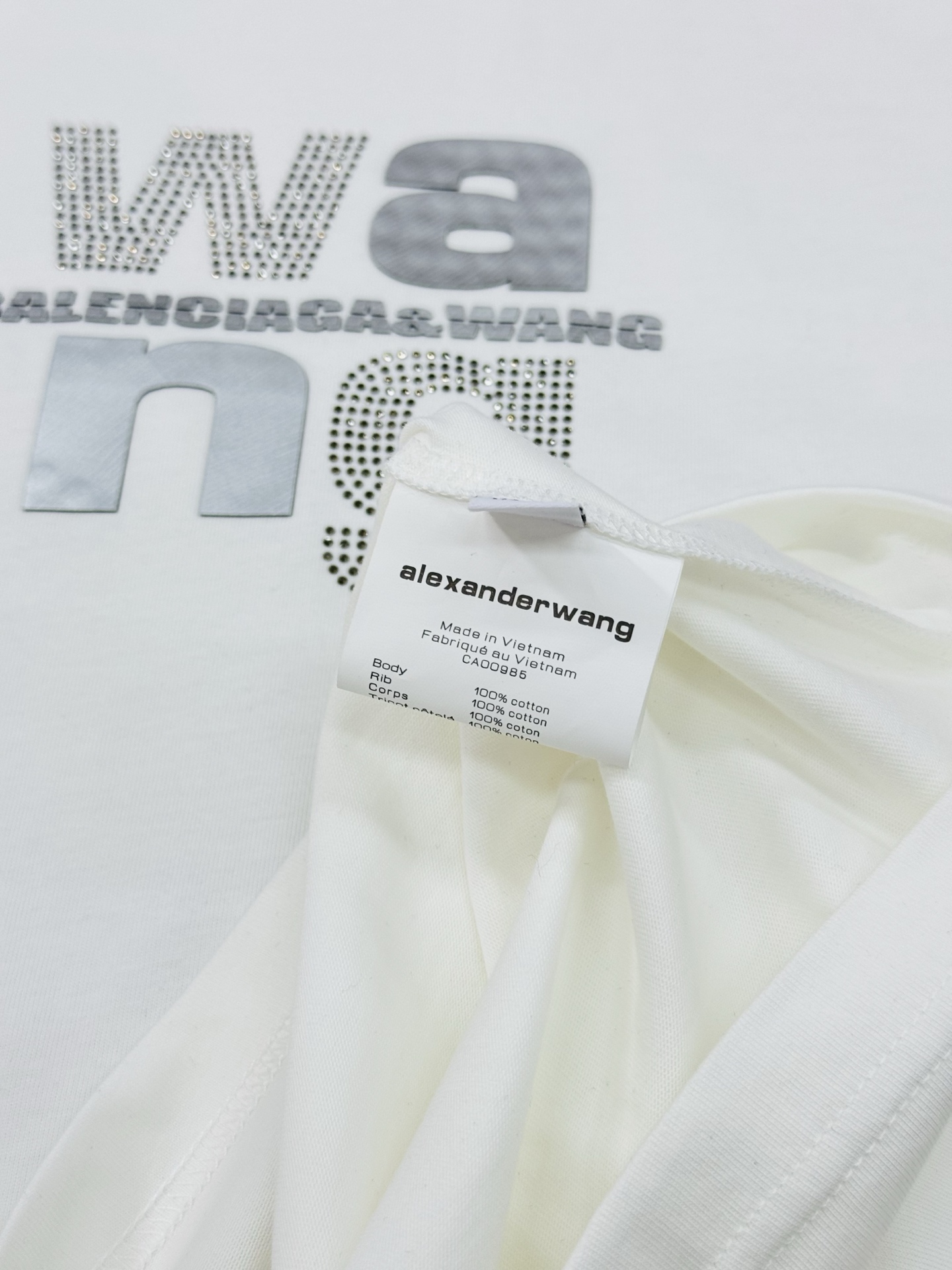 。🌾 Alexa*wang新款亚历山大王潮牌圆领T恤.潮牌T恤！男女同款～不同工艺呈现不一样的视觉感受，