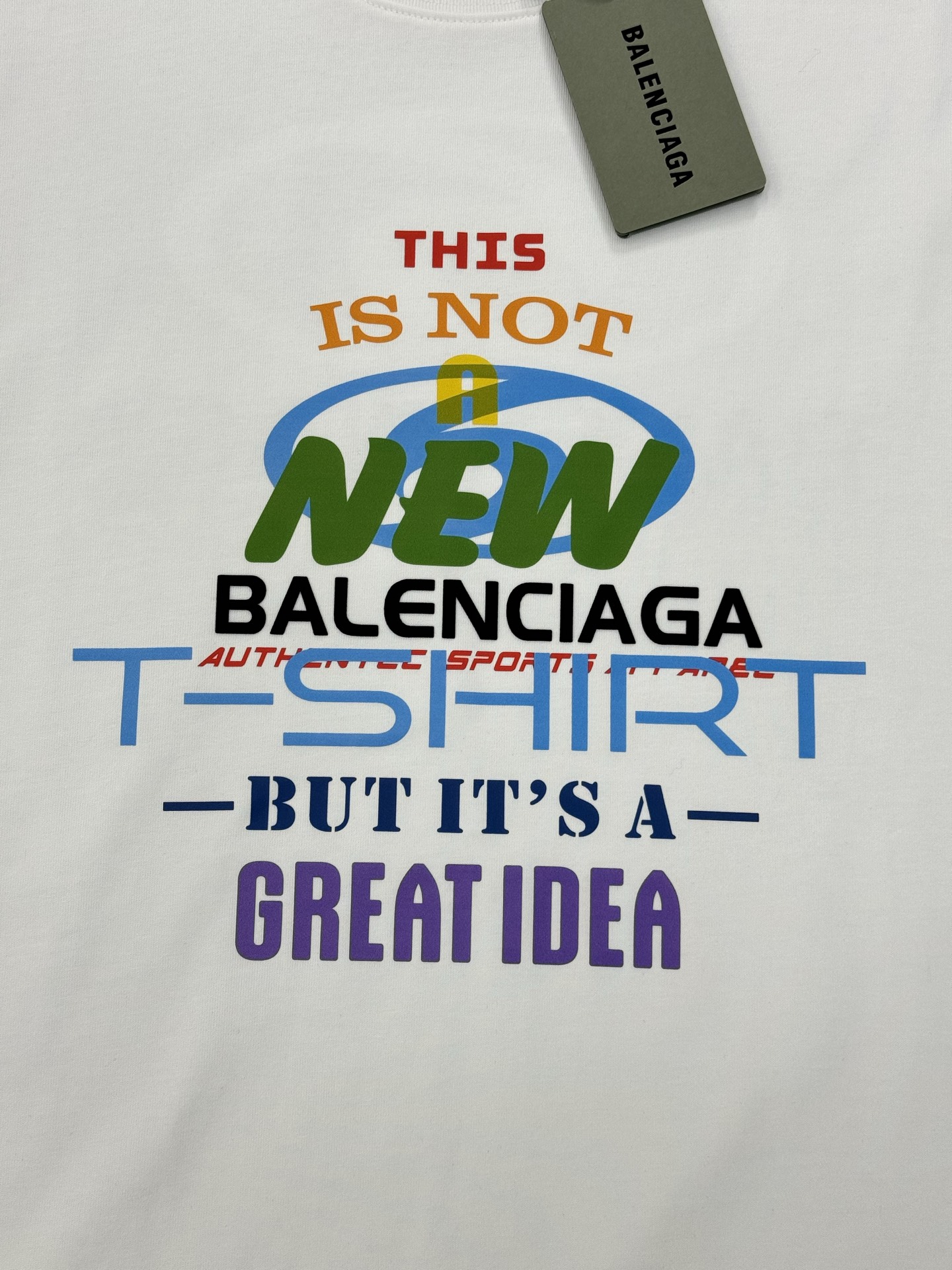 。🌾 Balenciag*巴黎世家新款潮牌T恤.男女同款！os版型真的很迷人.品牌图形字母烫画设计.双面