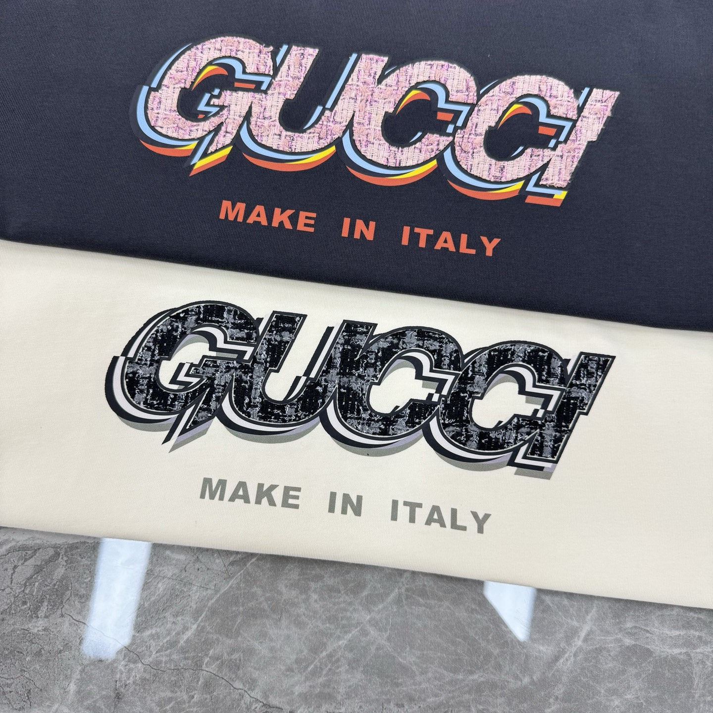 。🌾 GUCC*潮牌新款圆领T恤.男女同款❤️潮人必备！胸前定制品牌图形烫画工艺.双层工艺色彩层次分明.