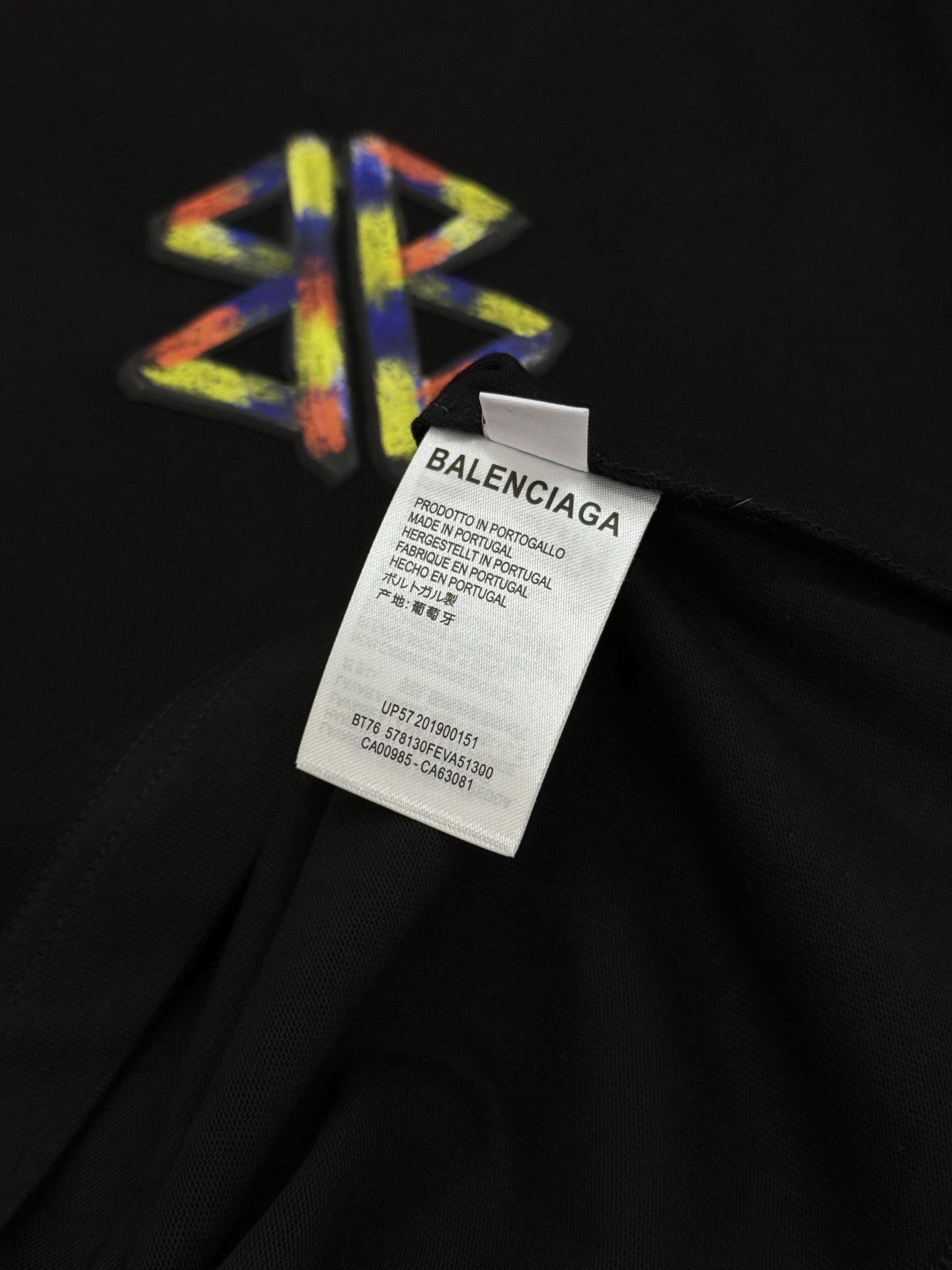 Balenciaga巴黎世家新款潮牌T恤.男女同款❤️采用独家定制面料，柔软透气超舒服!双面彩色喷色Lo