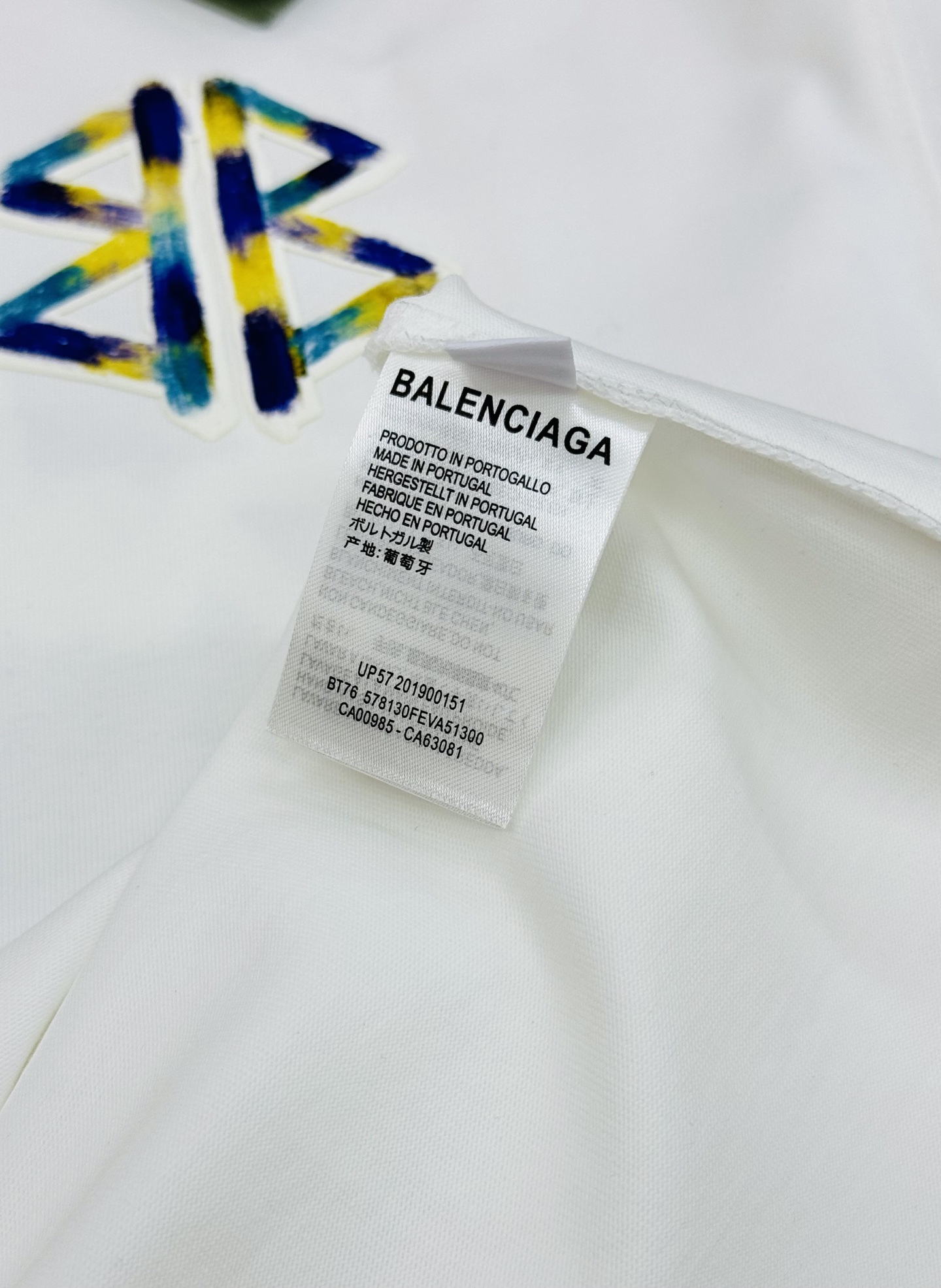 Balenciaga巴黎世家新款潮牌T恤.男女同款❤️采用独家定制面料，柔软透气超舒服!双面彩色喷色Lo