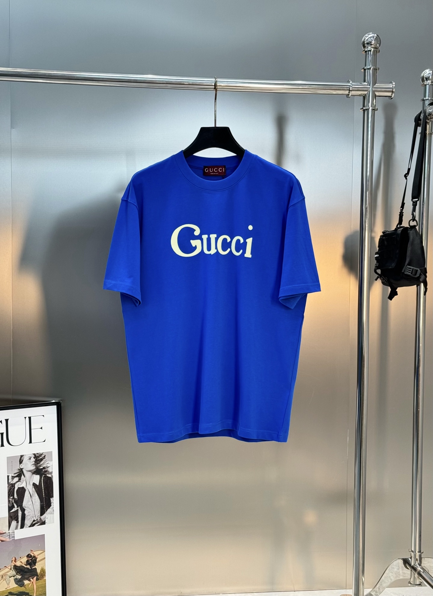 Gucci古奇新款潮牌T恤，男女同款❤️经典基础款，正面绿色 Gucci字样超有辨识度计。高品质280g