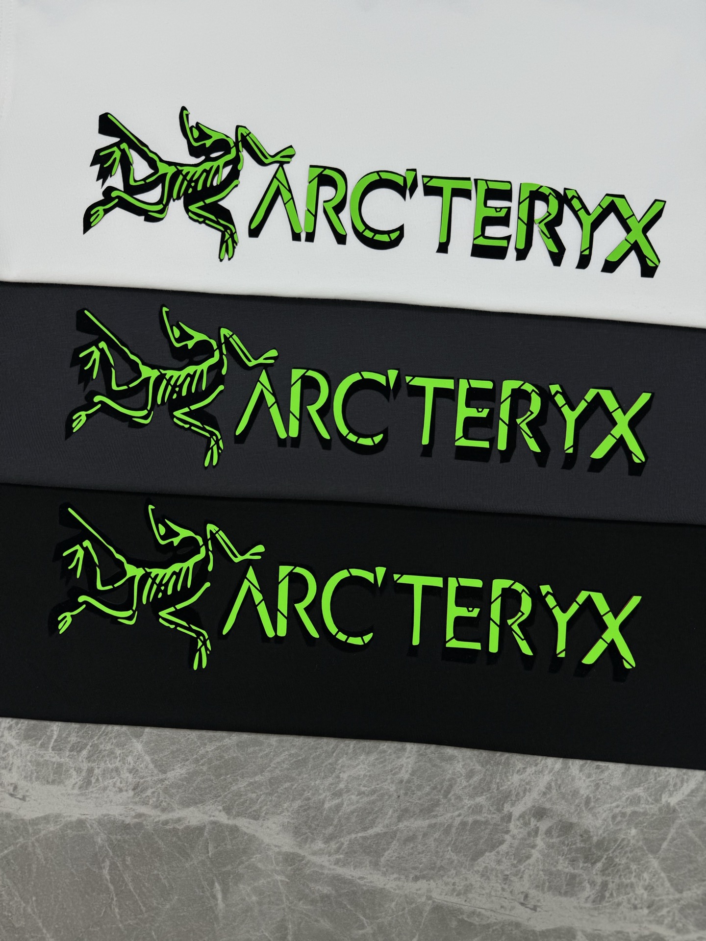 Arc'teryx始祖*鸟新款长袖T恤.高克重原单推荐.男女同款！小红书爆款推荐.胸前品牌字母图形撞色搭