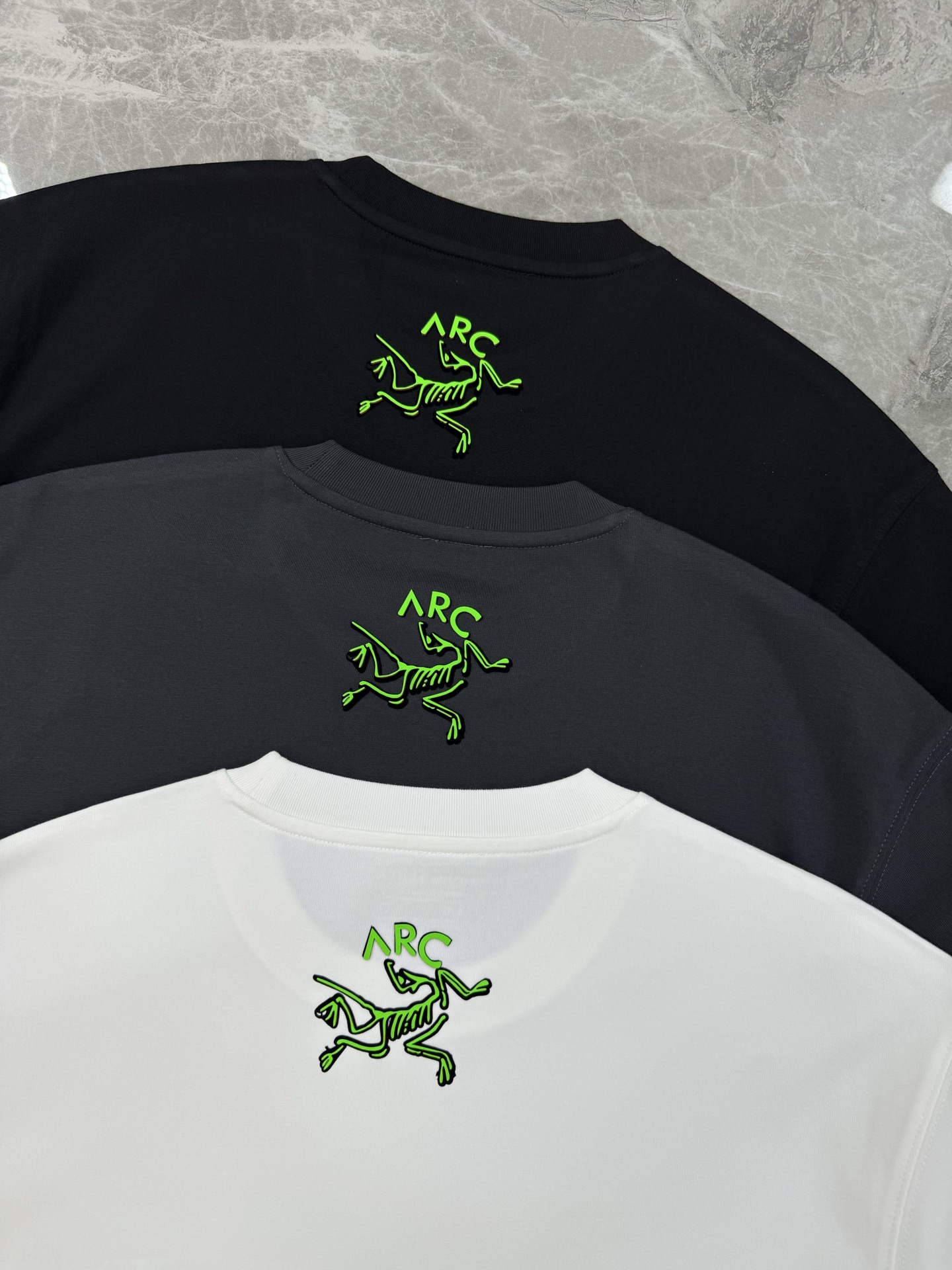 Arc'teryx始祖*鸟新款长袖T恤.高克重原单推荐.男女同款！小红书爆款推荐.胸前品牌字母图形撞色搭