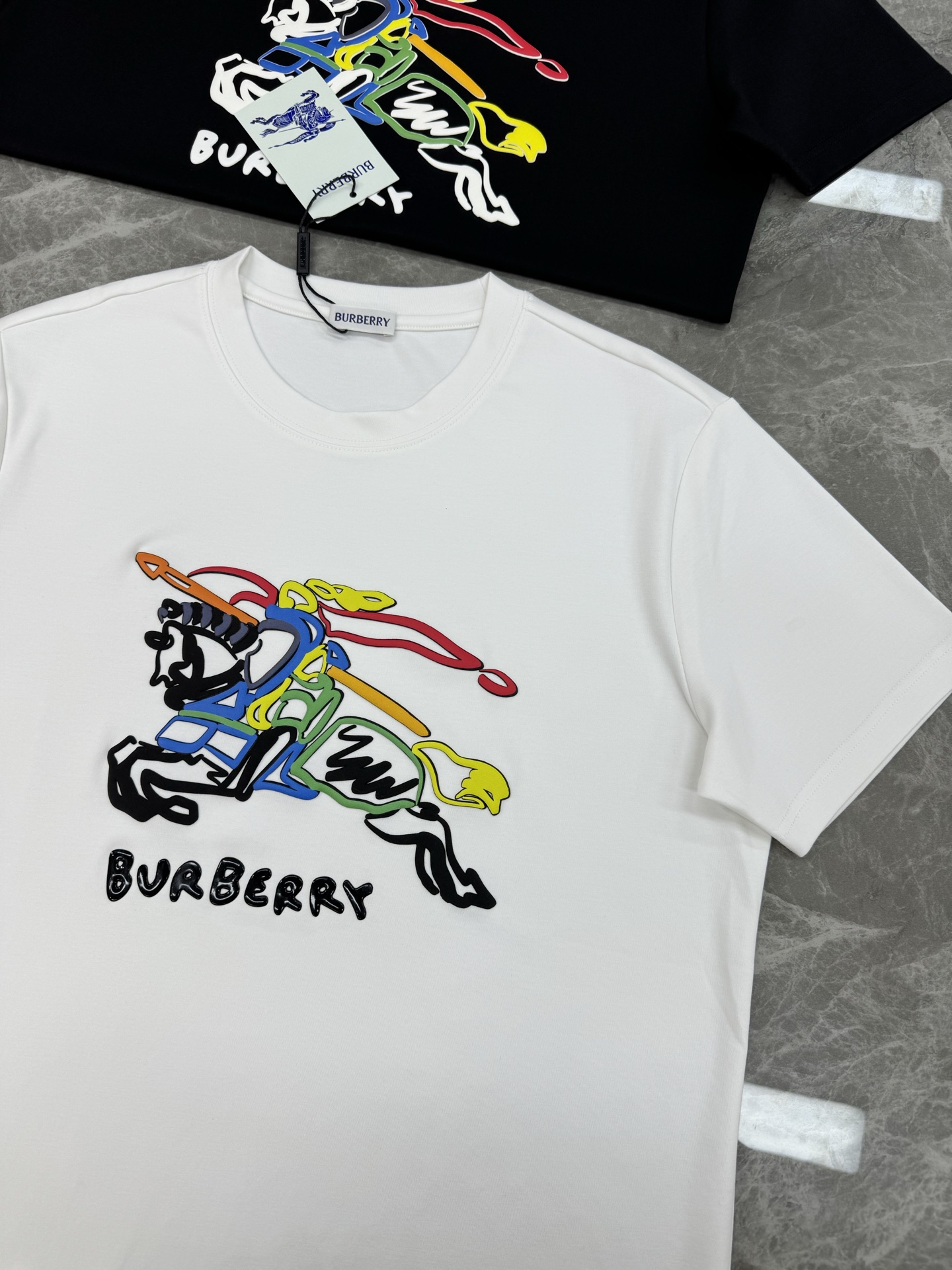 BBR*巴宝莉新款莫代尔T恤.焕新升级百搭基础款，贸易公司出品！！甄选优质有机300g莫代尔棉面料，透气