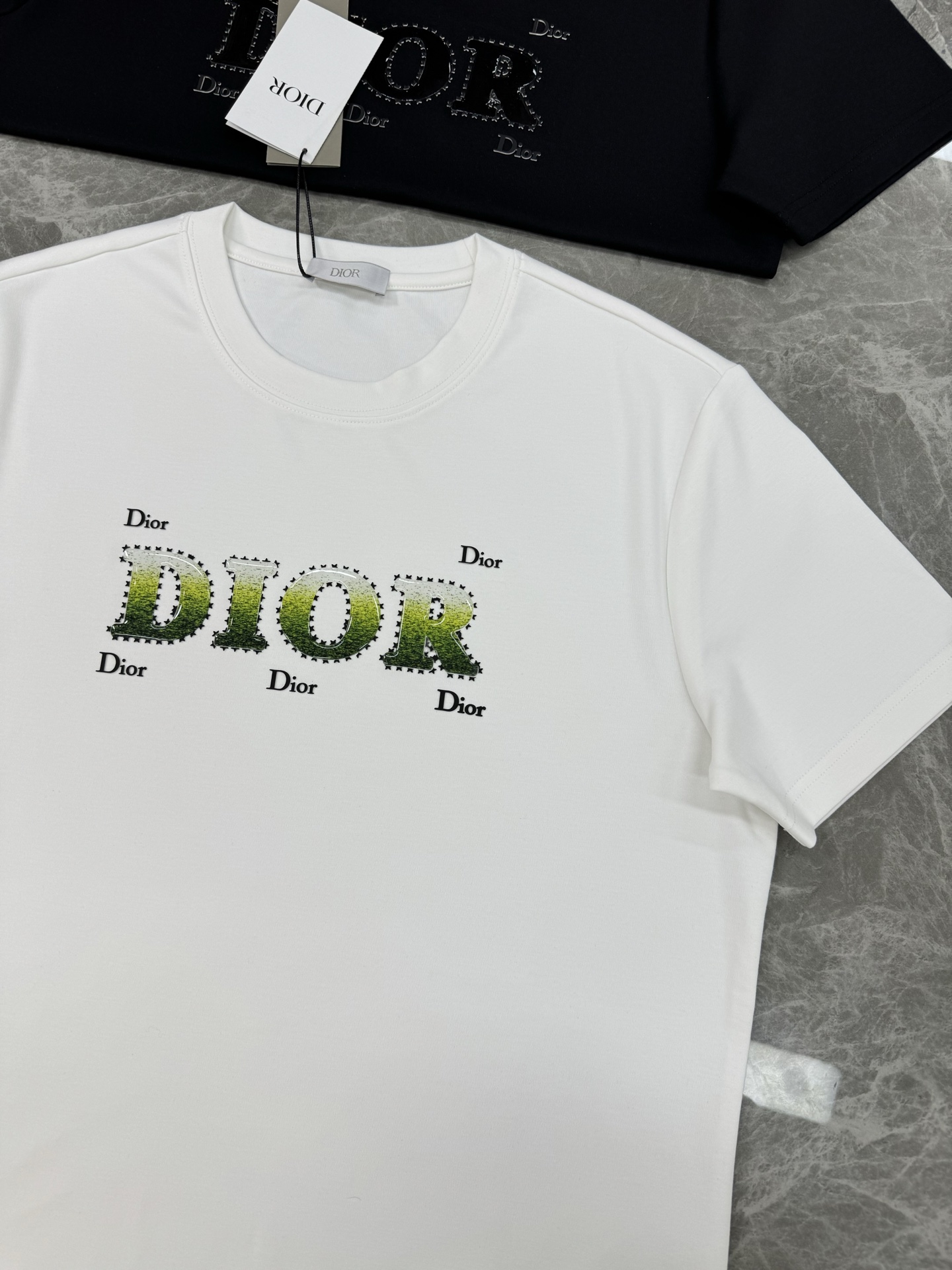 Dior迪奥新款莫代尔短袖T恤.焕新升级百搭基础款，贸易公司出品！！甄选优质有机300g莫代尔棉面料，透