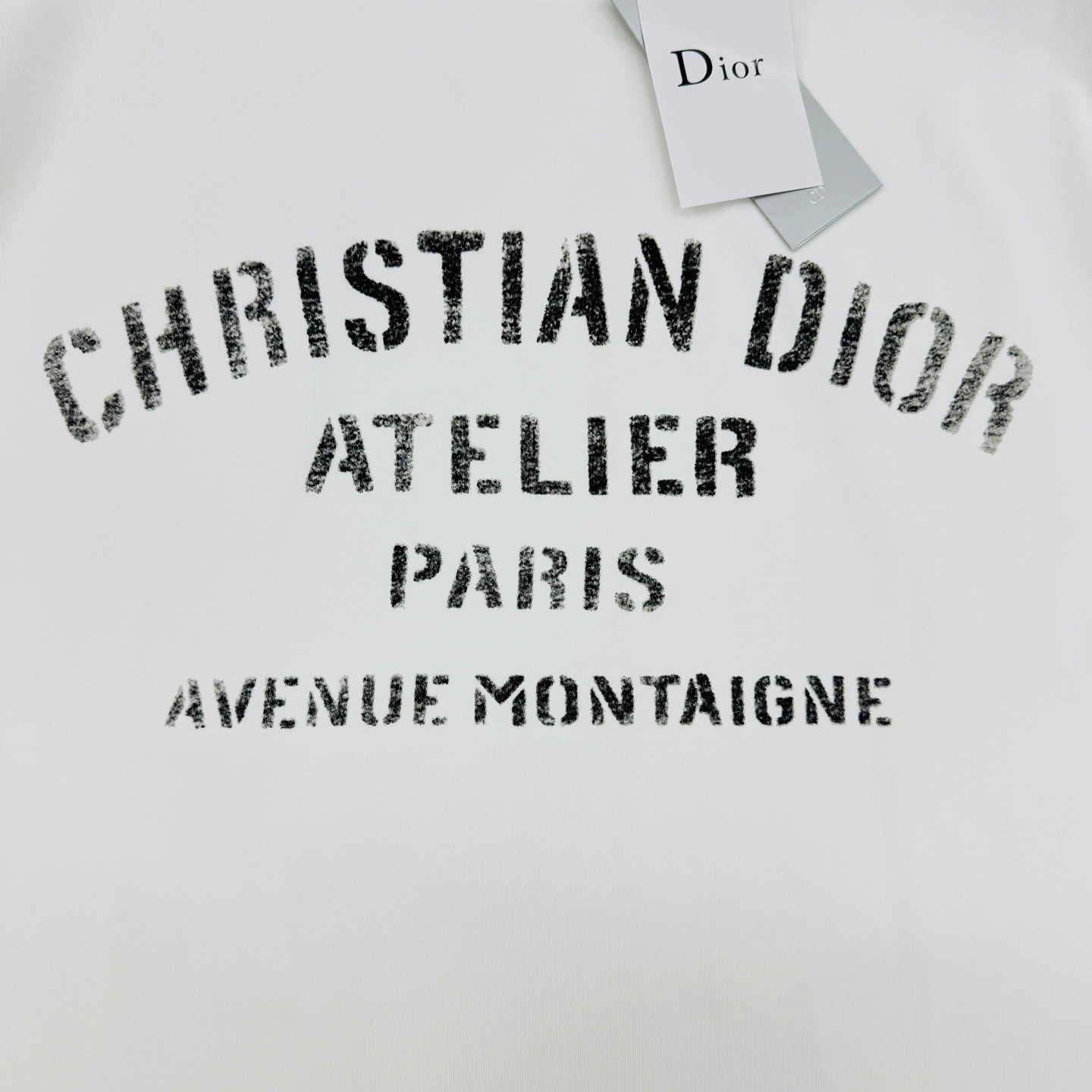 Dior Atelier标志T恤❤️男女同款！DiorAtelier系列T恤，胸前黑色