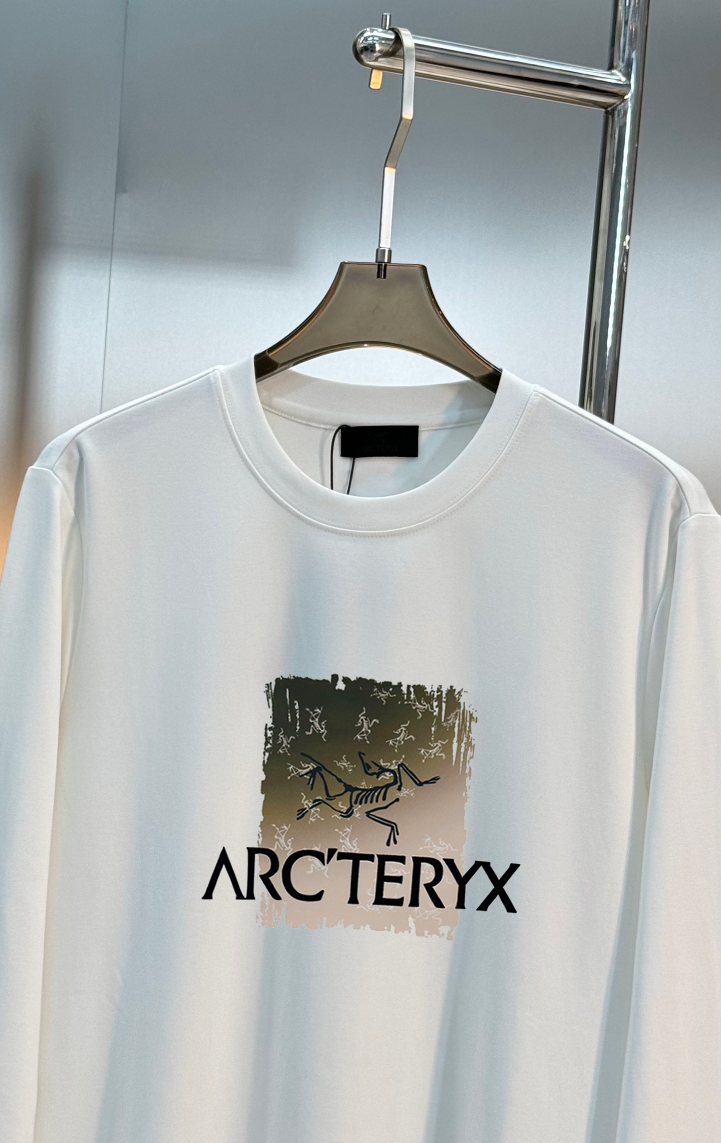 ARC'TERY*始祖鸟🐦新款莫代尔长袖T恤.双层品牌字母图形设计.此款短TEE甄选300g莫代尔面料，