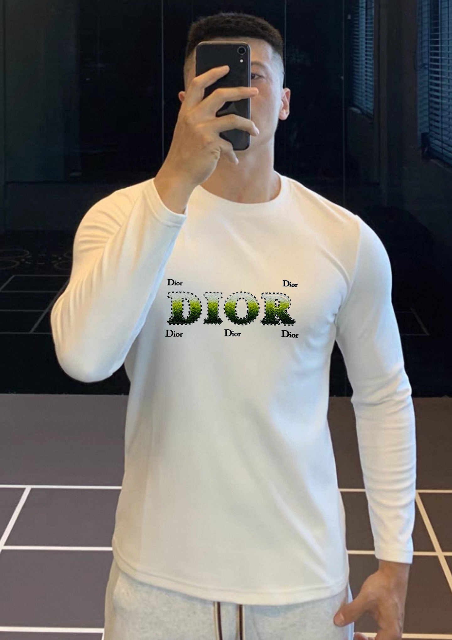 Dior迪奥新款莫代尔长袖T恤🆕焕新升级百搭基础款，贸易公司出品！！甄选优质有机300g莫代尔棉面料，透