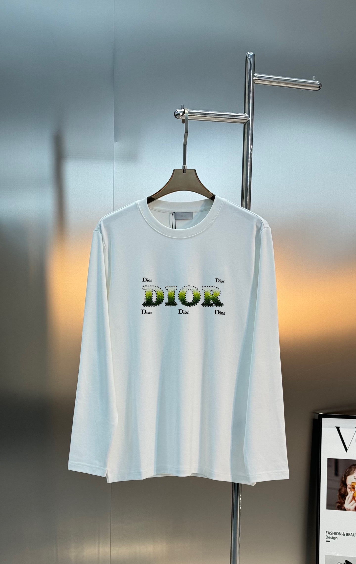 Dior迪奥新款莫代尔长袖T恤🆕焕新升级百搭基础款，贸易公司出品！！甄选优质有机300g莫代尔棉面料，透