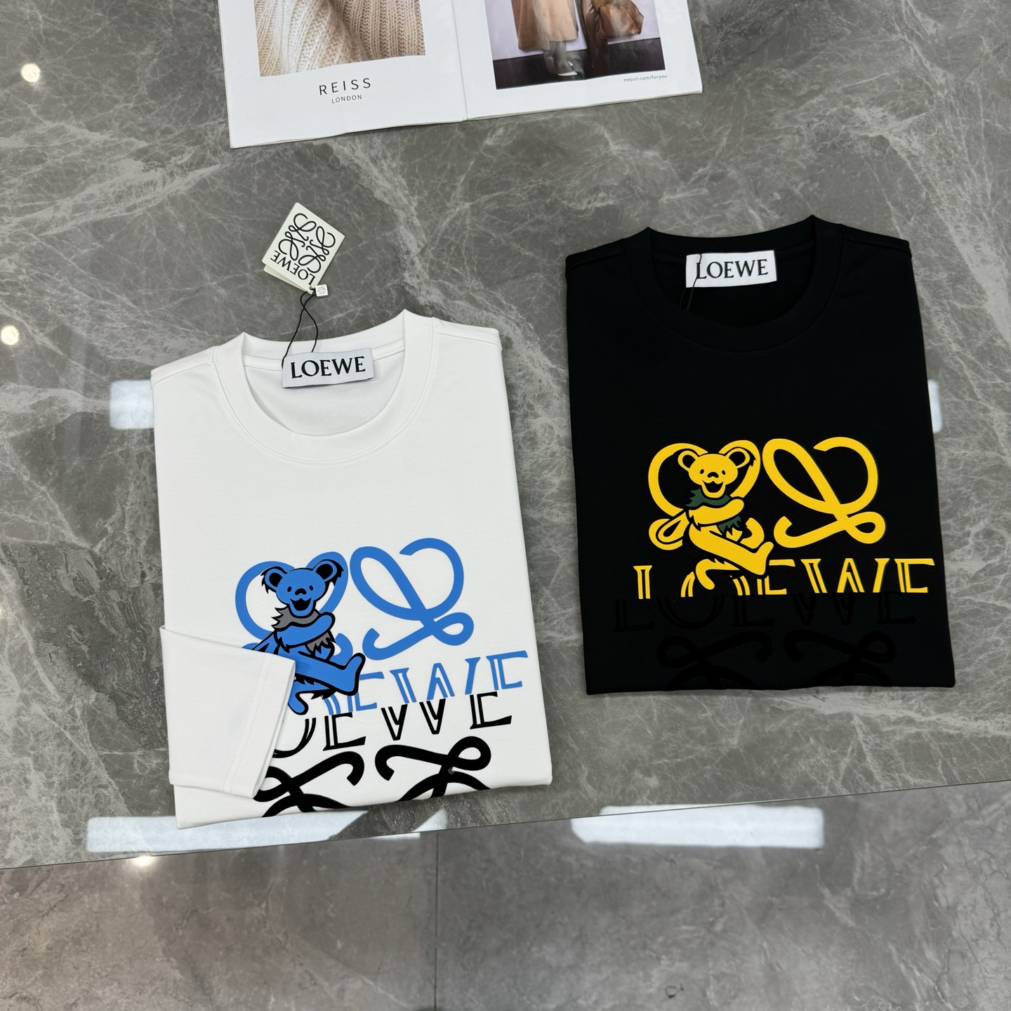 LOEW*E罗意威新款莫代尔长袖T恤.高品质推荐！优选300克莫代尔棉.舒服不变形，上身舒适.婴儿肌肤般