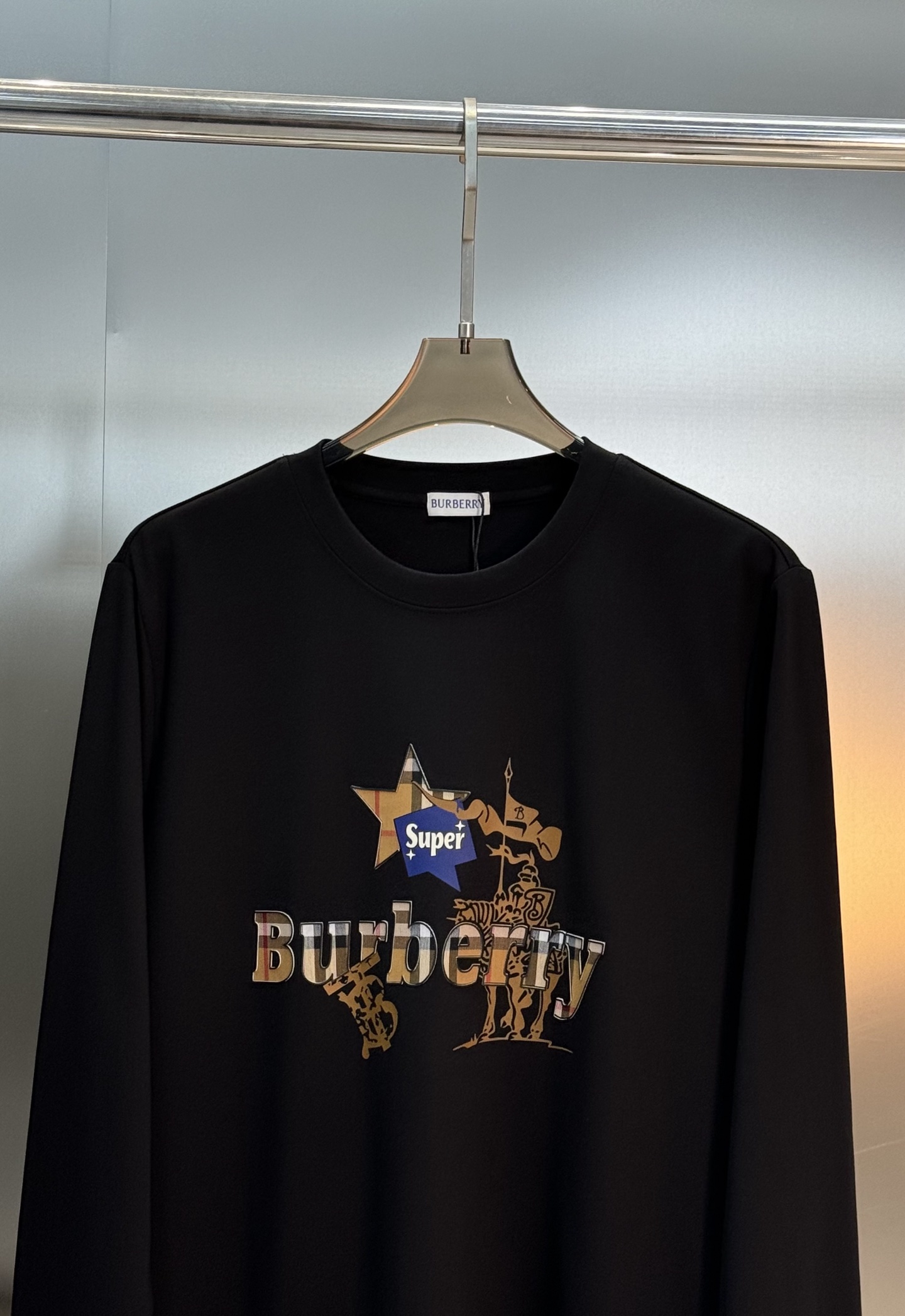 BBR*巴宝莉新款莫代尔T恤.焕新升级百搭基础款，贸易公司出品！！甄选优质有机300g莫代尔棉面料，质地