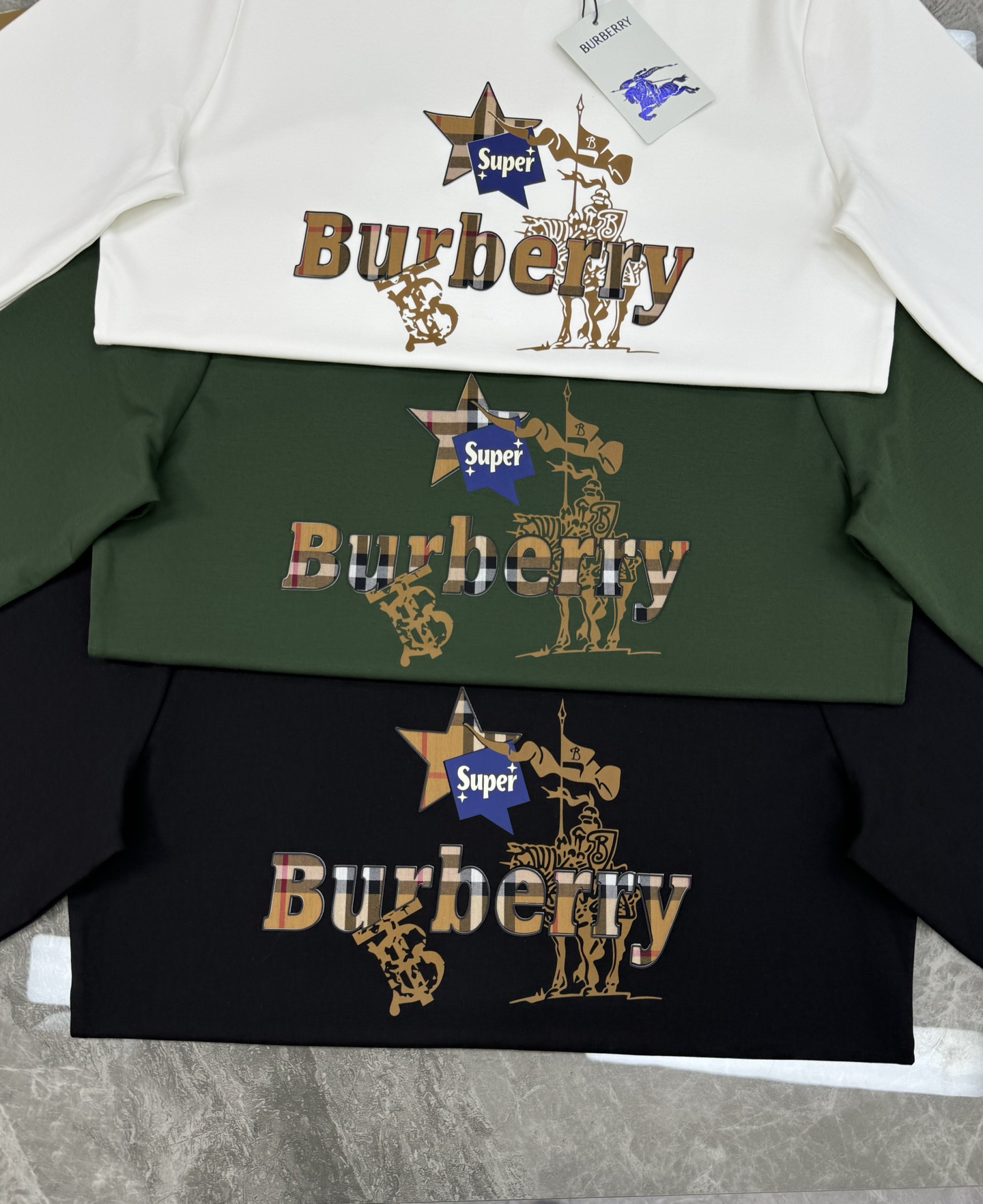BBR*巴宝莉新款莫代尔T恤.焕新升级百搭基础款，贸易公司出品！！甄选优质有机300g莫代尔棉面料，质地