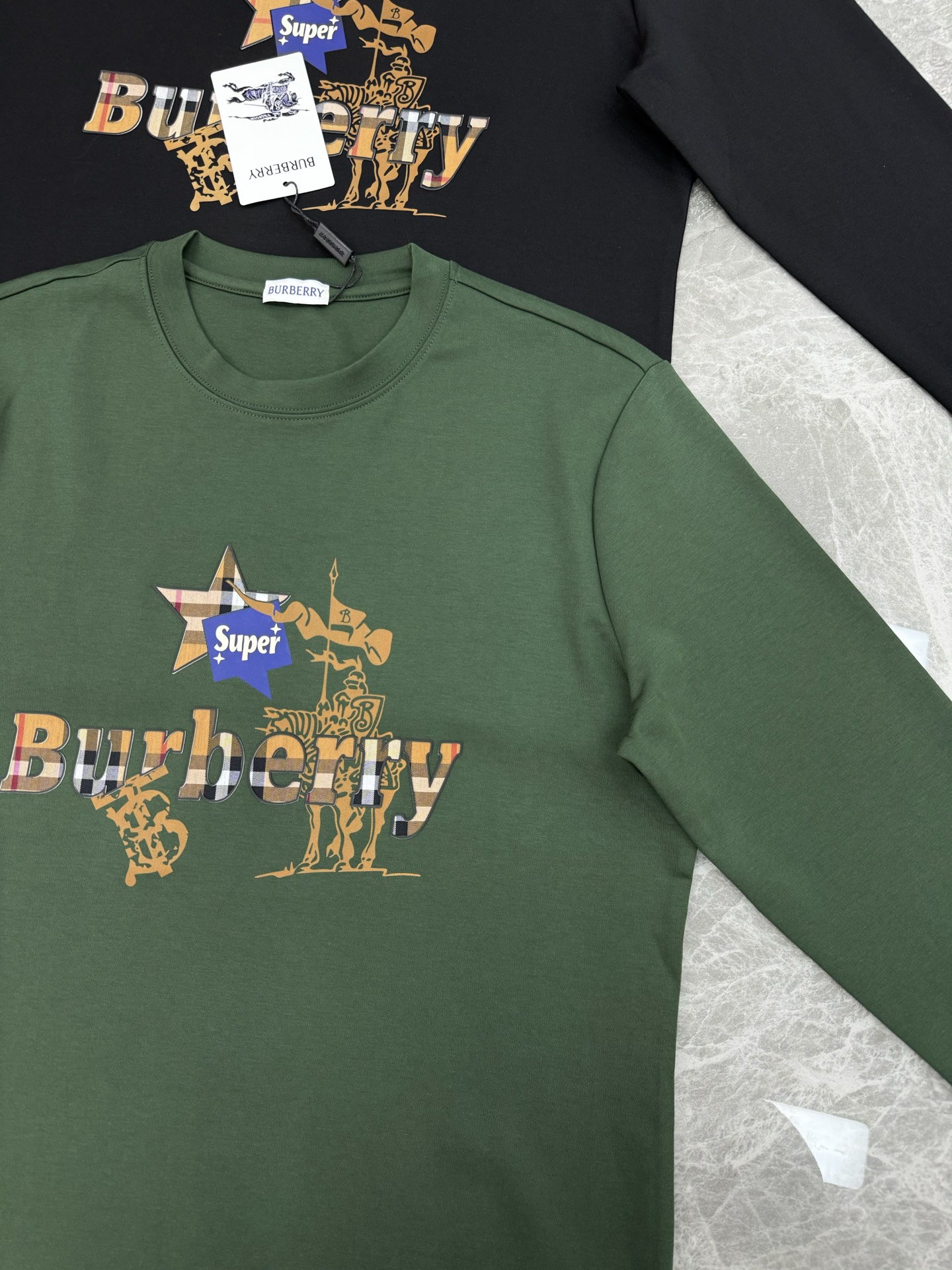 BBR*巴宝莉新款莫代尔T恤.焕新升级百搭基础款，贸易公司出品！！甄选优质有机300g莫代尔棉面料，质地