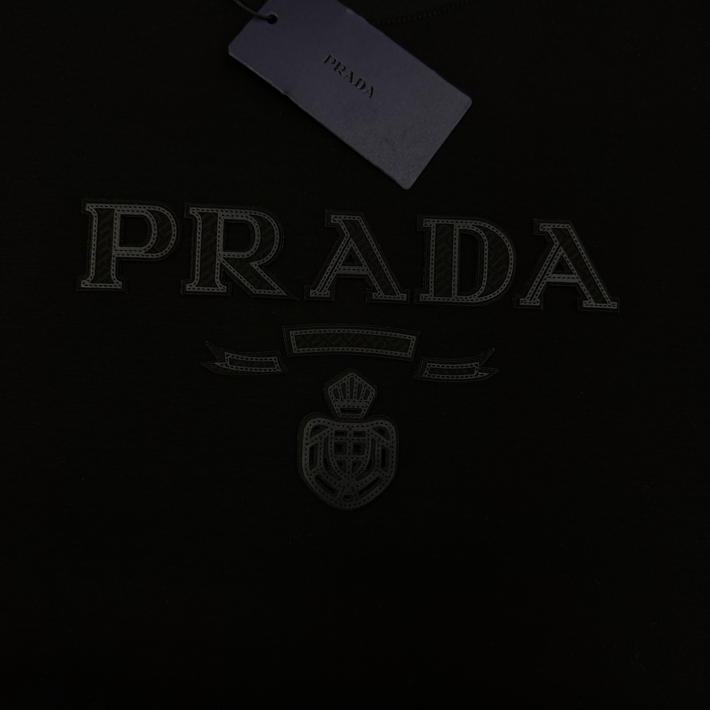 无敌推送！Prada好看好穿的永恒经典系列！！PRADA普拉达26s春夏男士圆领短袖..优选190g丝光