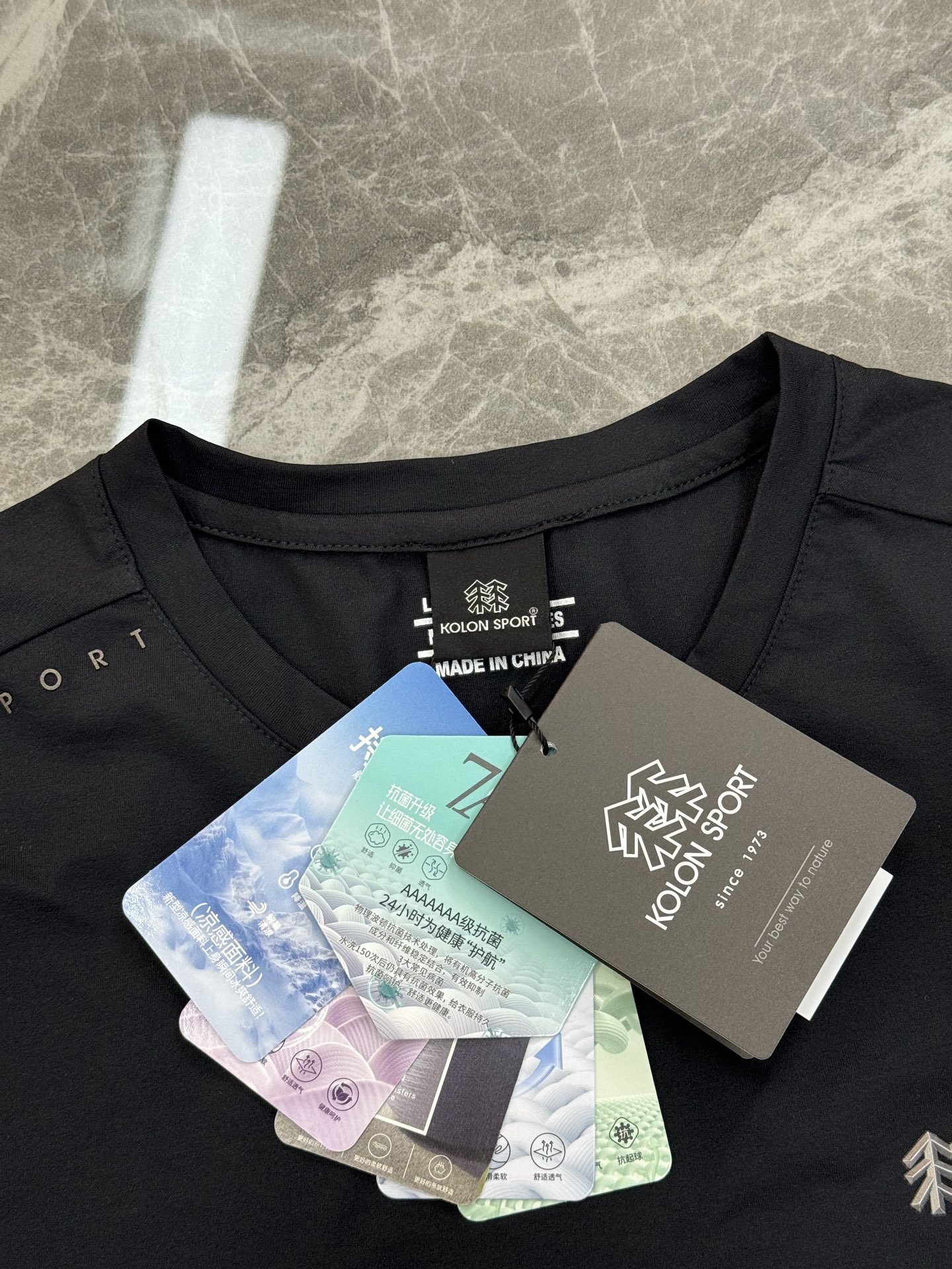 懂货的入手！ Kolon SPort 可隆户外新款T恤.原单货推荐❤️可成套搭配.常规版型户外T恤.立体