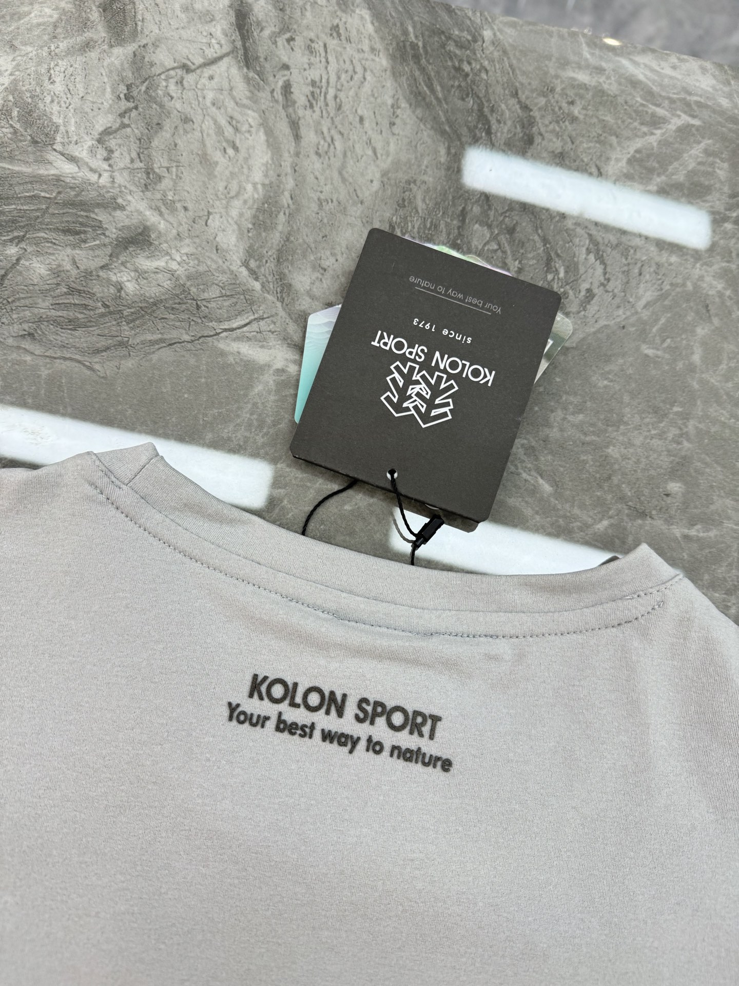 懂货的入手！ Kolon SPort 可隆户外新款T恤.原单货推荐❤️可成套搭配.常规版型户外T恤.立体