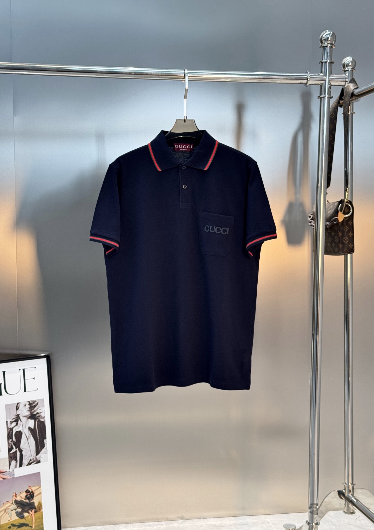 Gucci古奇织带Polo衫，采用高支精梳棉，柔软透气，夏天穿超舒服！红绿织带+马衔扣元素，复古又时髦✨