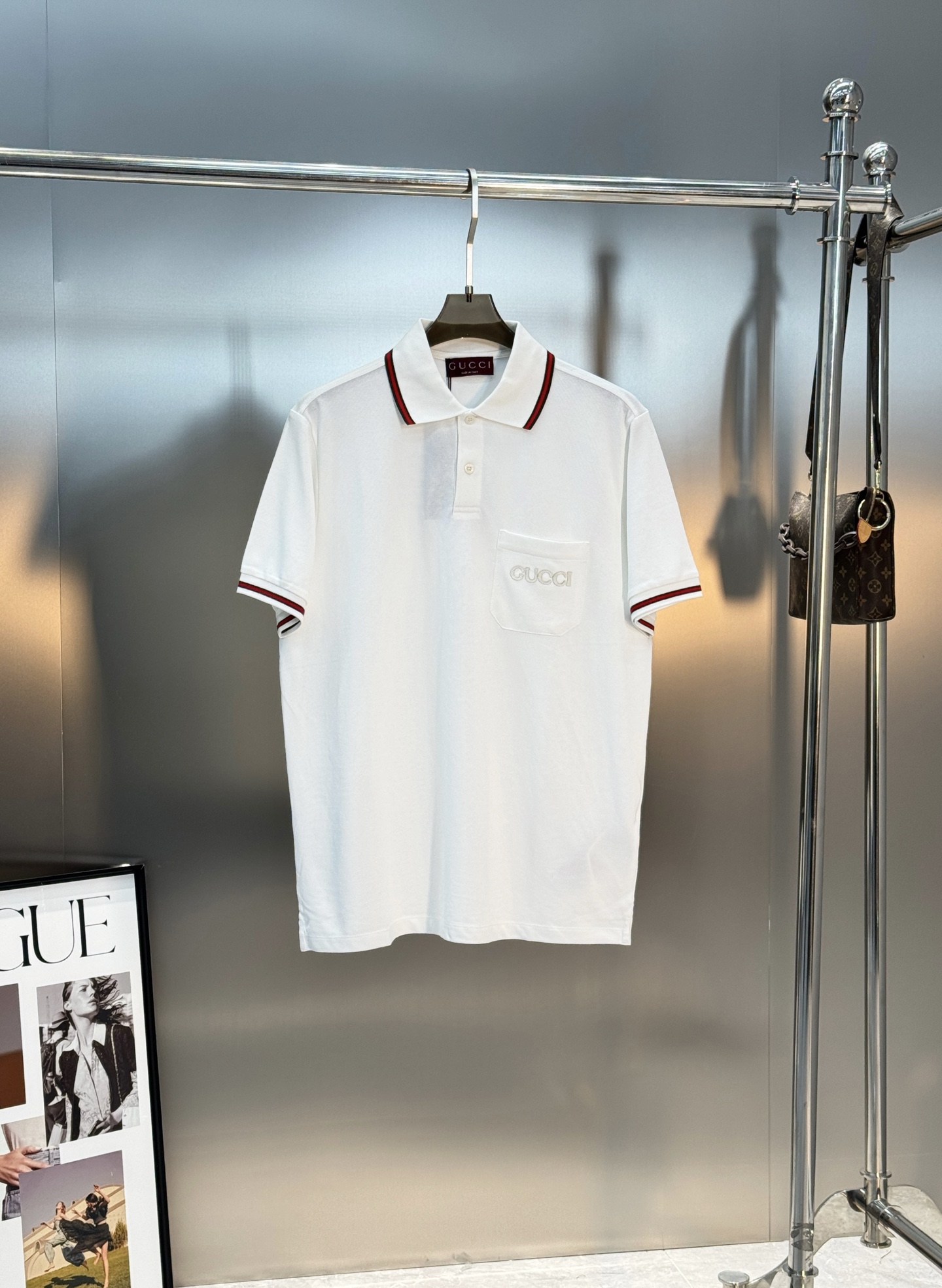 Gucci古奇织带Polo衫，采用高支精梳棉，柔软透气，夏天穿超舒服！红绿织带+马衔扣元素，复古又时髦✨