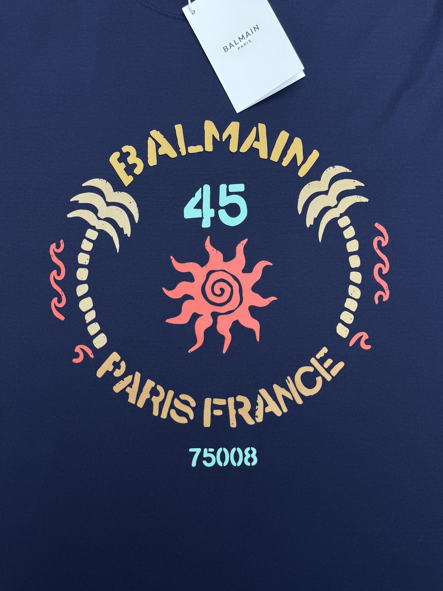 BALMAINI*巴尔曼26s夏季新款丝光棉T恤.客供优质190g丝光棉布制成，机织技术.相比于普通面料更加富有质感..