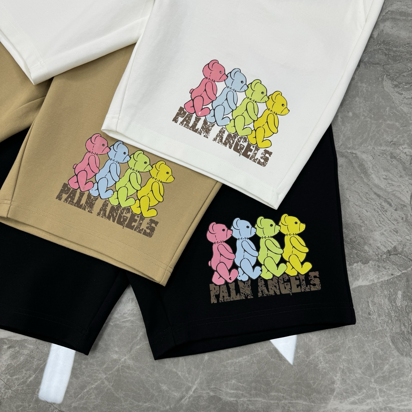 Palm Angels棕榈天使春夏潮牌五分短裤-原单推荐！小熊可爱造型街头风的新纪…整体图形质感呈现完美